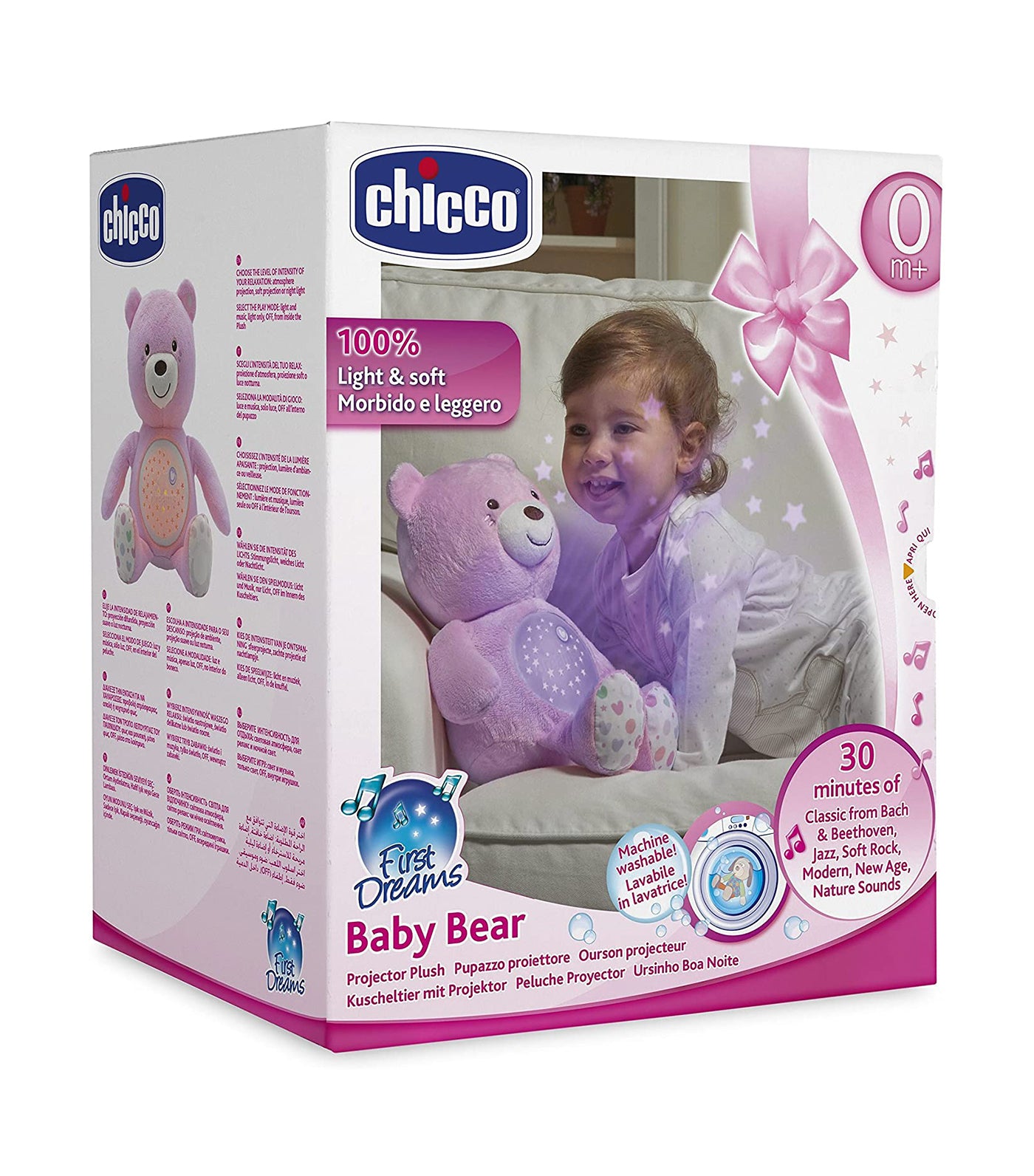 chicco pink first dreams baby bear