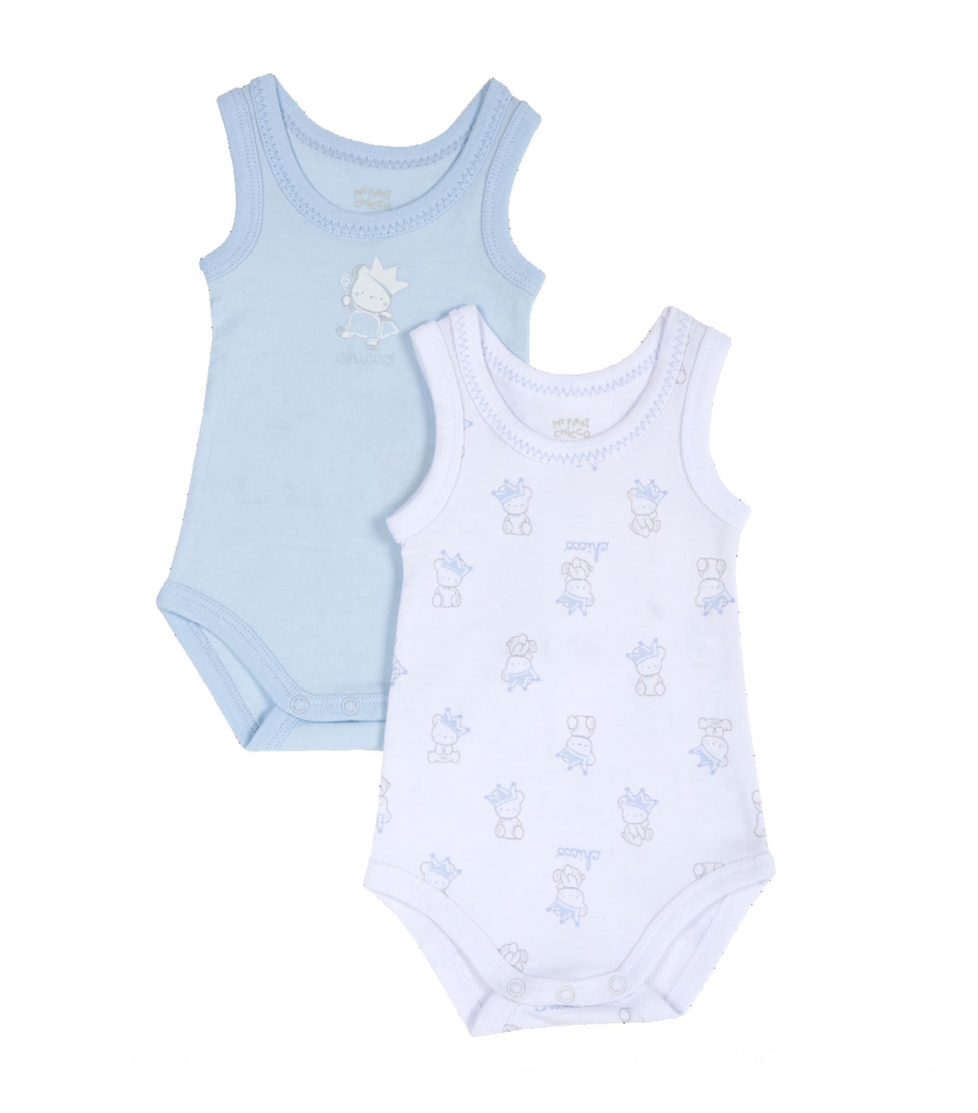 Sleeveless Bodysuit Pack of 2 - Blue