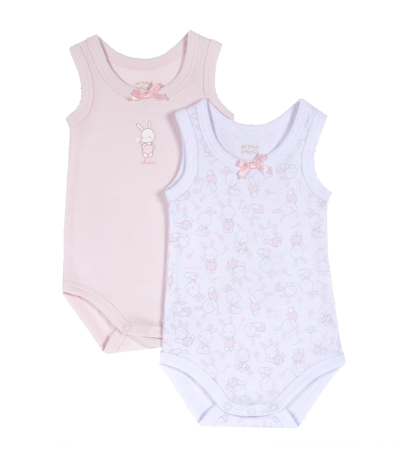 Sleeveless Bodysuit Pack of 2 - Pink