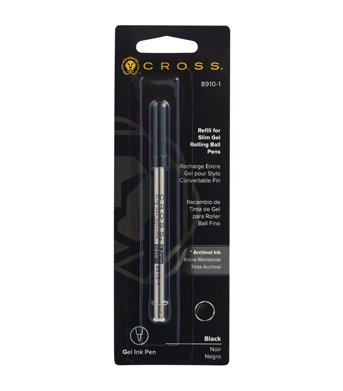 cross rollerball pen refill black slim