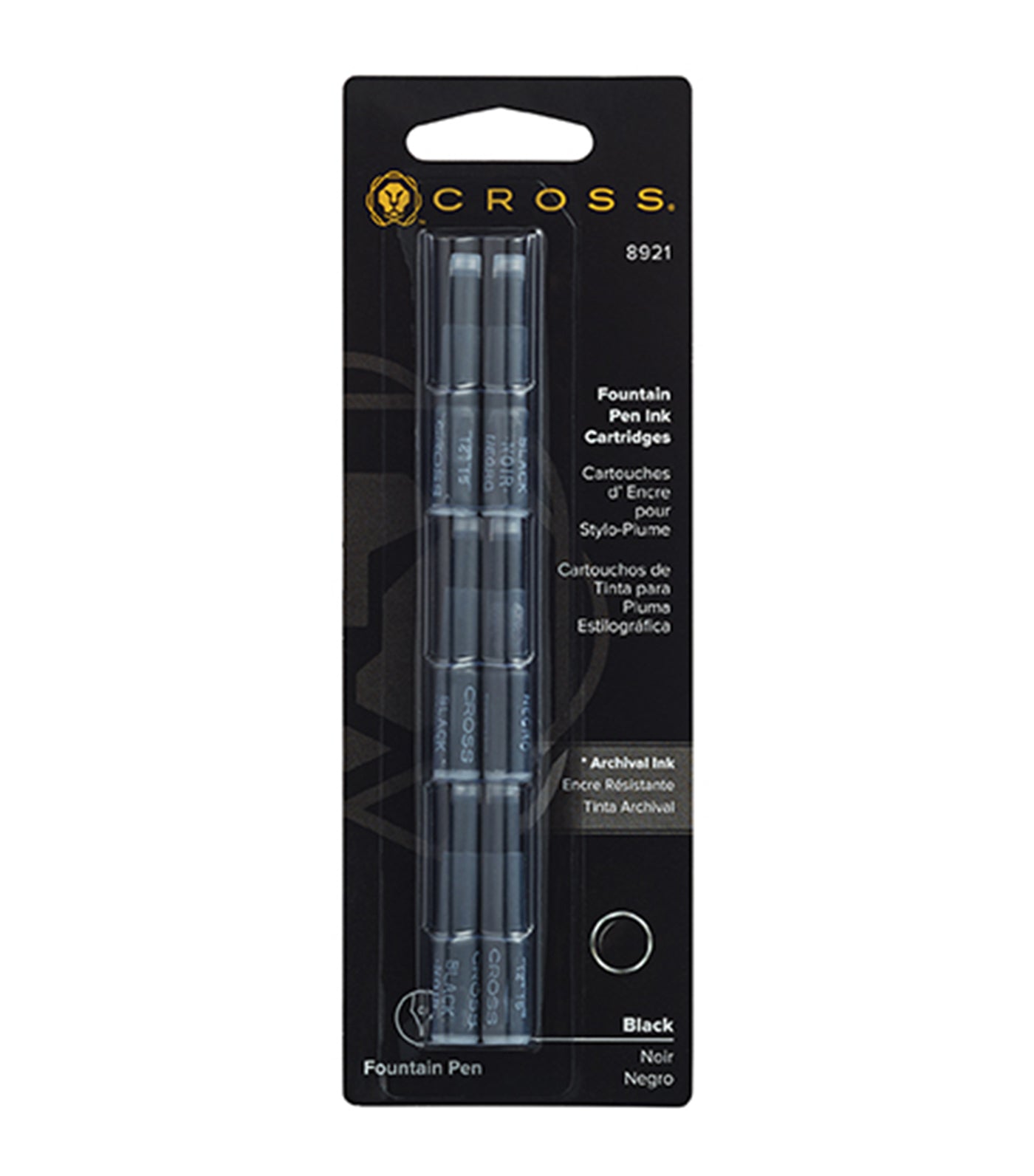 cross fountain pen ink cartridge - black