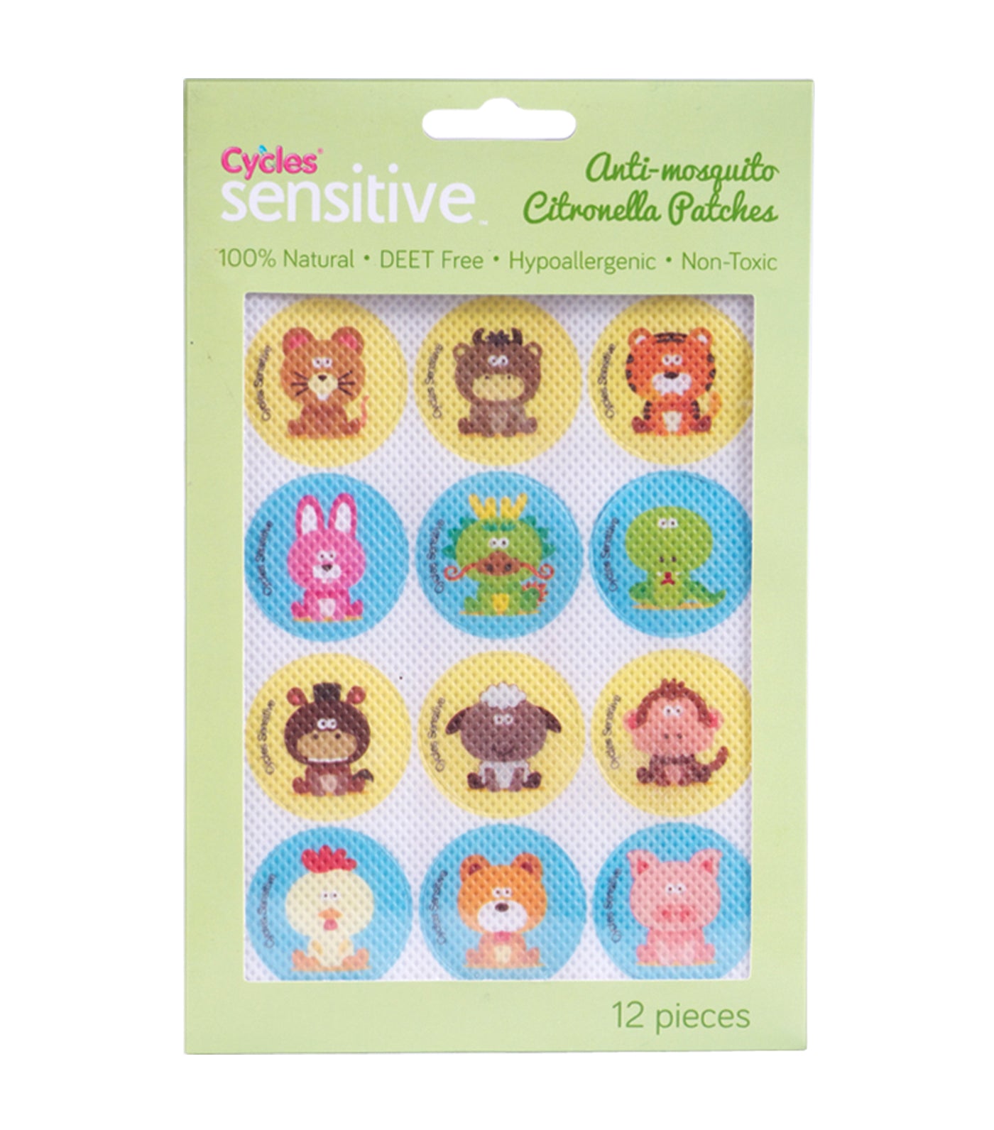 cycles sensitive anti-mosquito patches (12 patches)