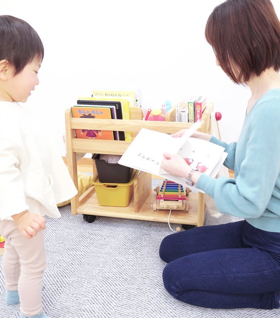 Buono Amice Book Wagon Kids Bookshelf