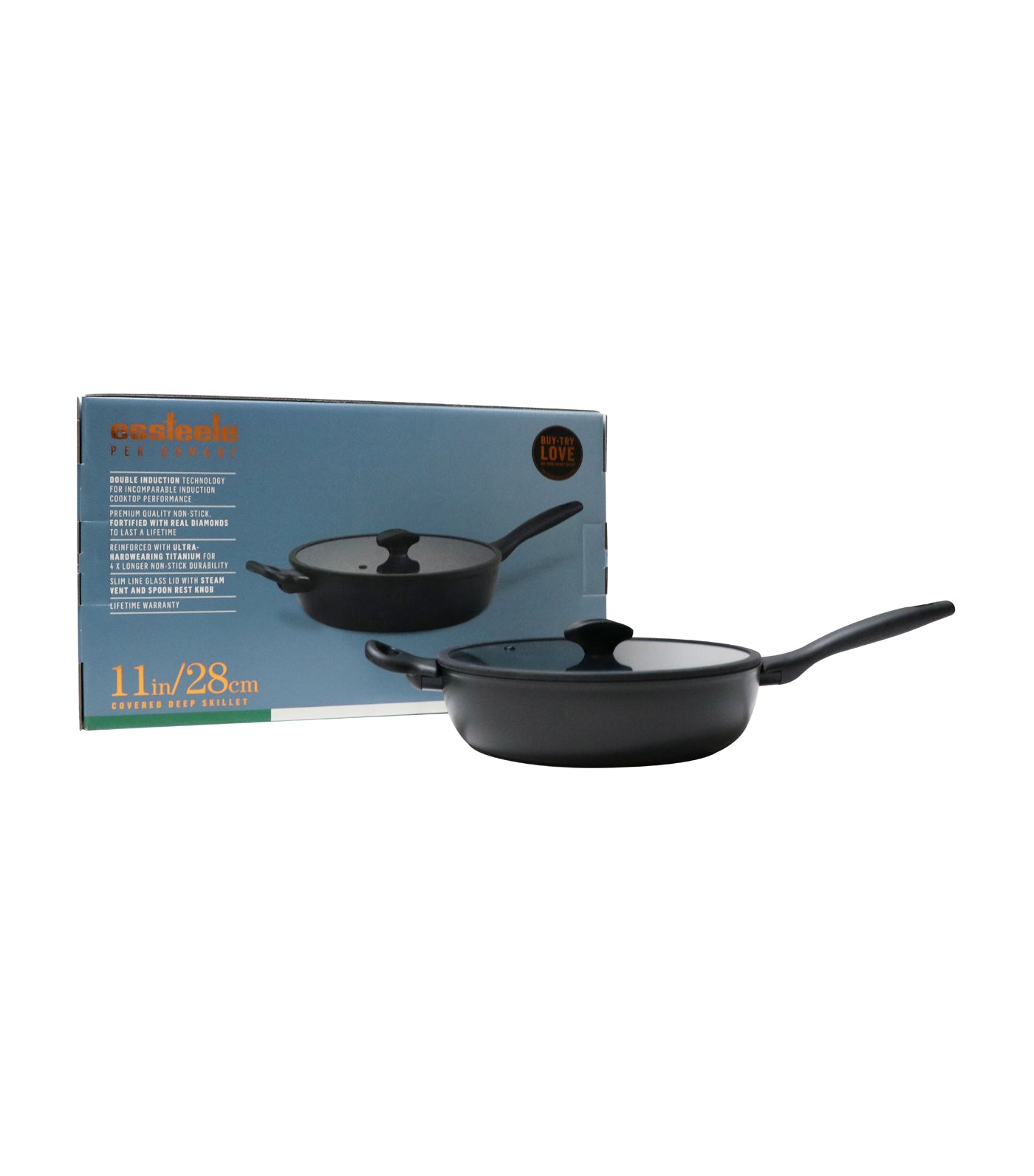 essteele black per domani deep-covered skillet