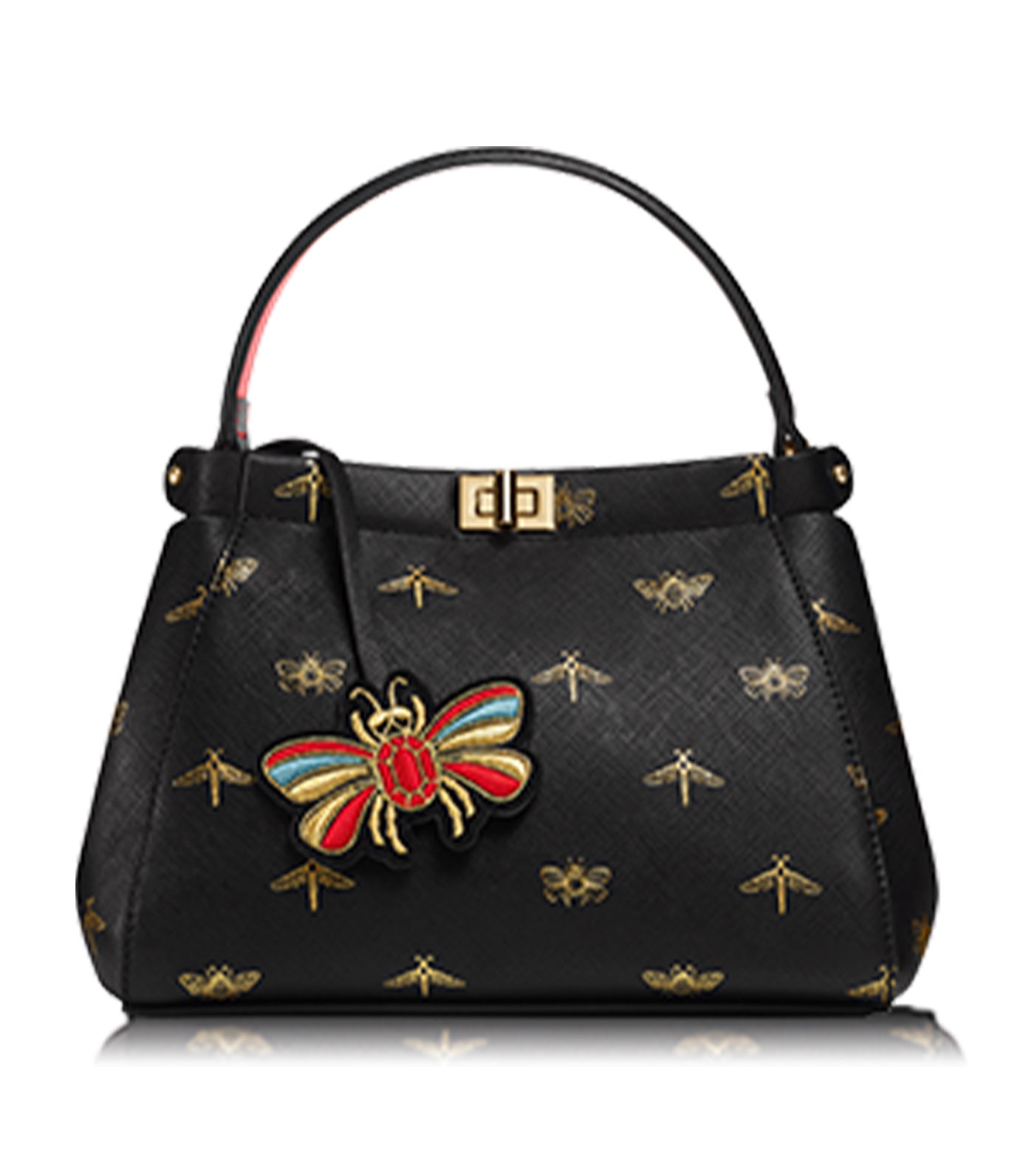 Estée Lauder Free Black Bee-print Handbag