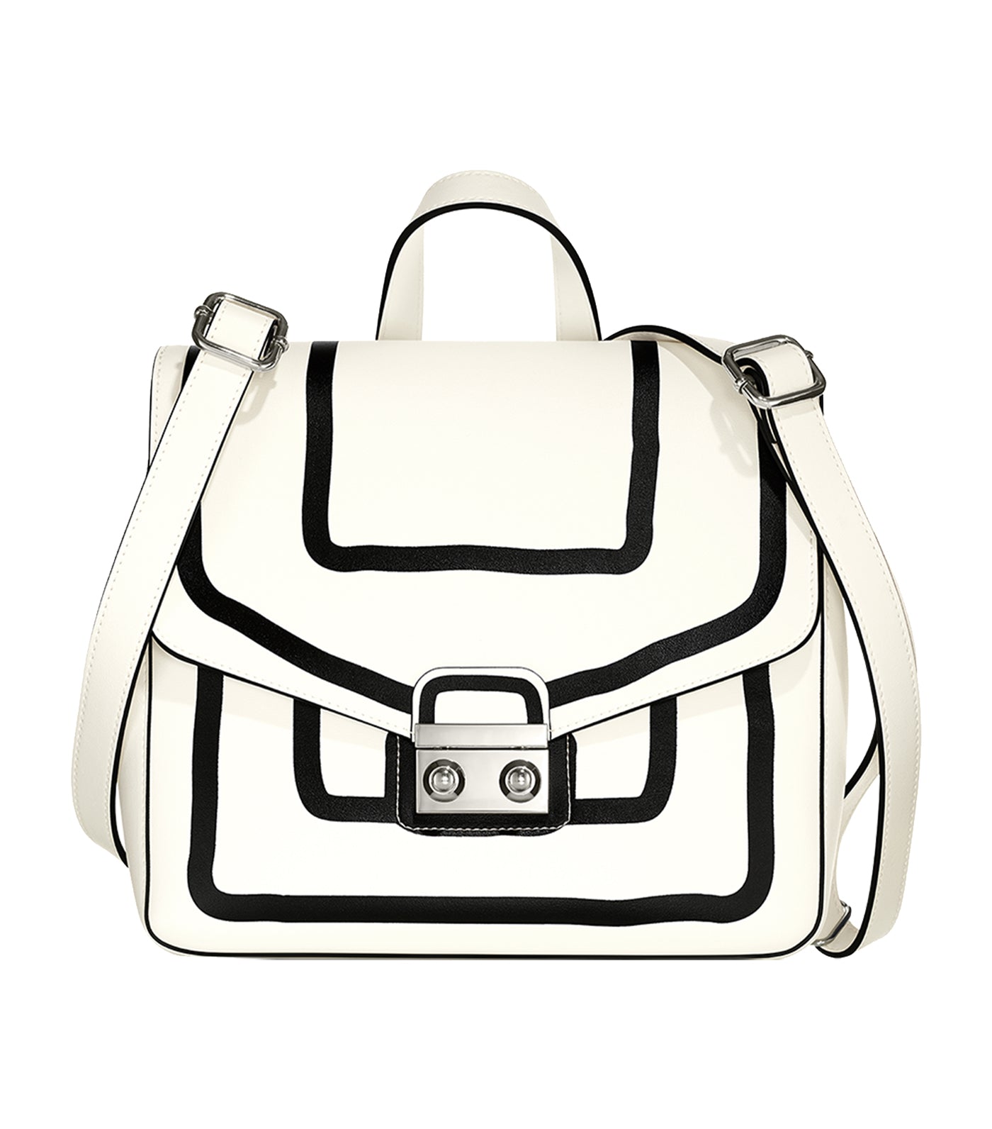 Free Black and White Envelope Backpack