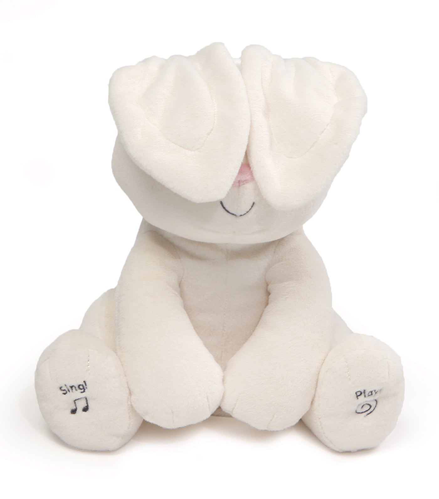 gund white flora the animated bunny - 12"