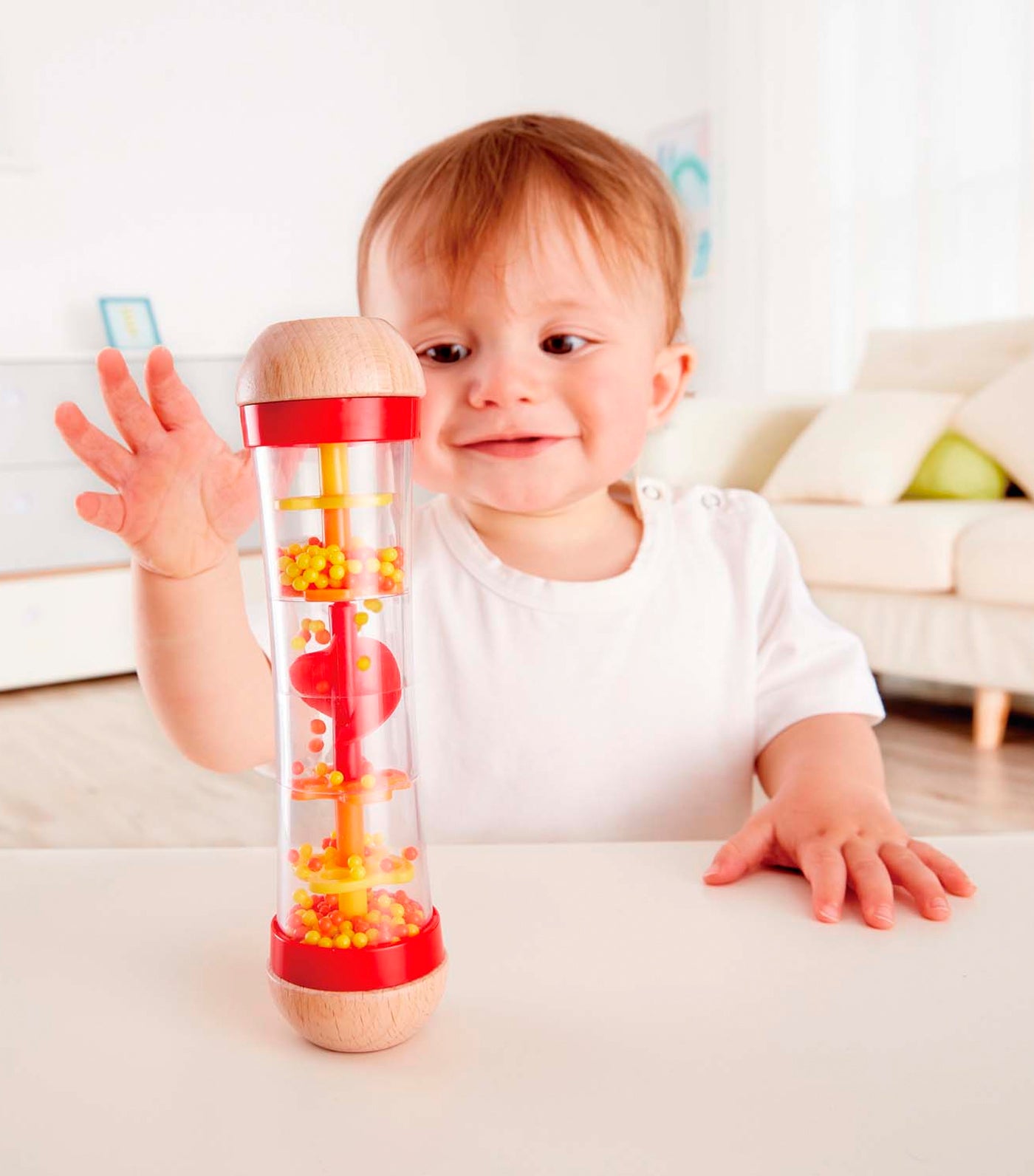 hape red beaded raindrops