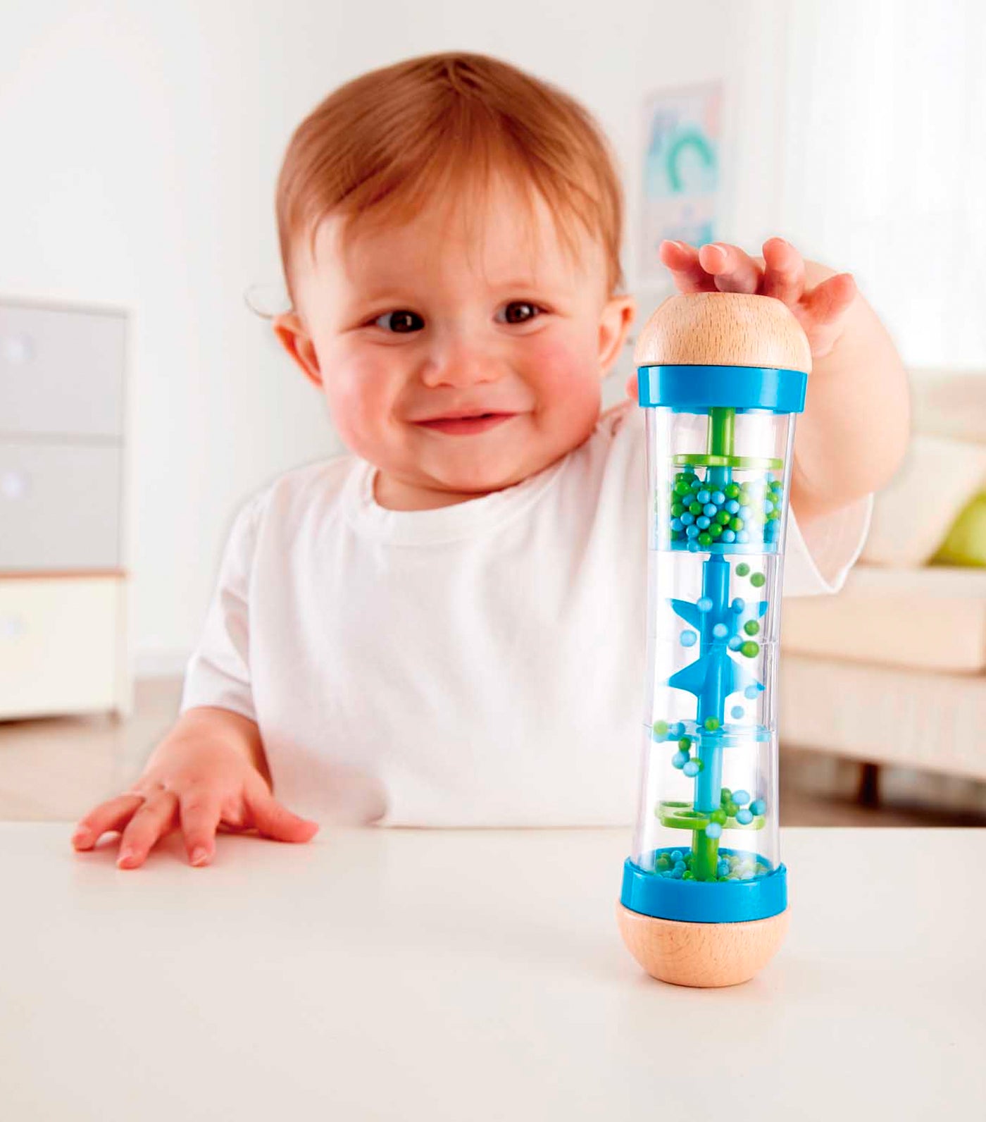 hape blue beaded raindrops