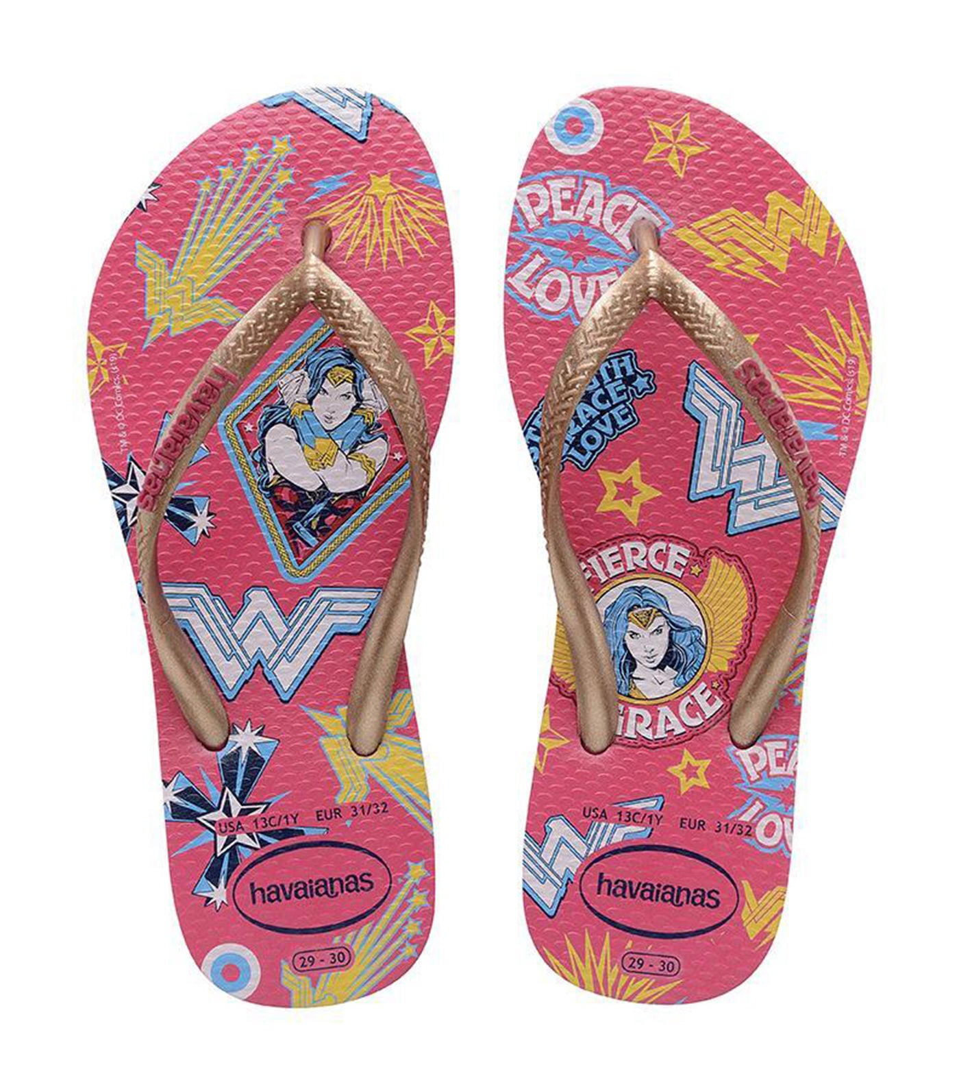 havaianas hollywood rose slim wonder woman