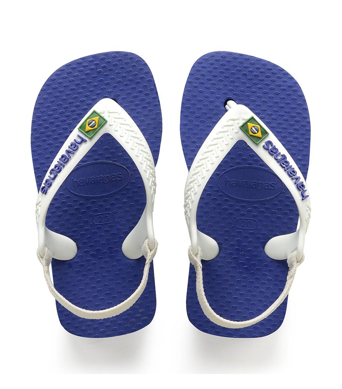 havaianas marine blue baby brasil logo
