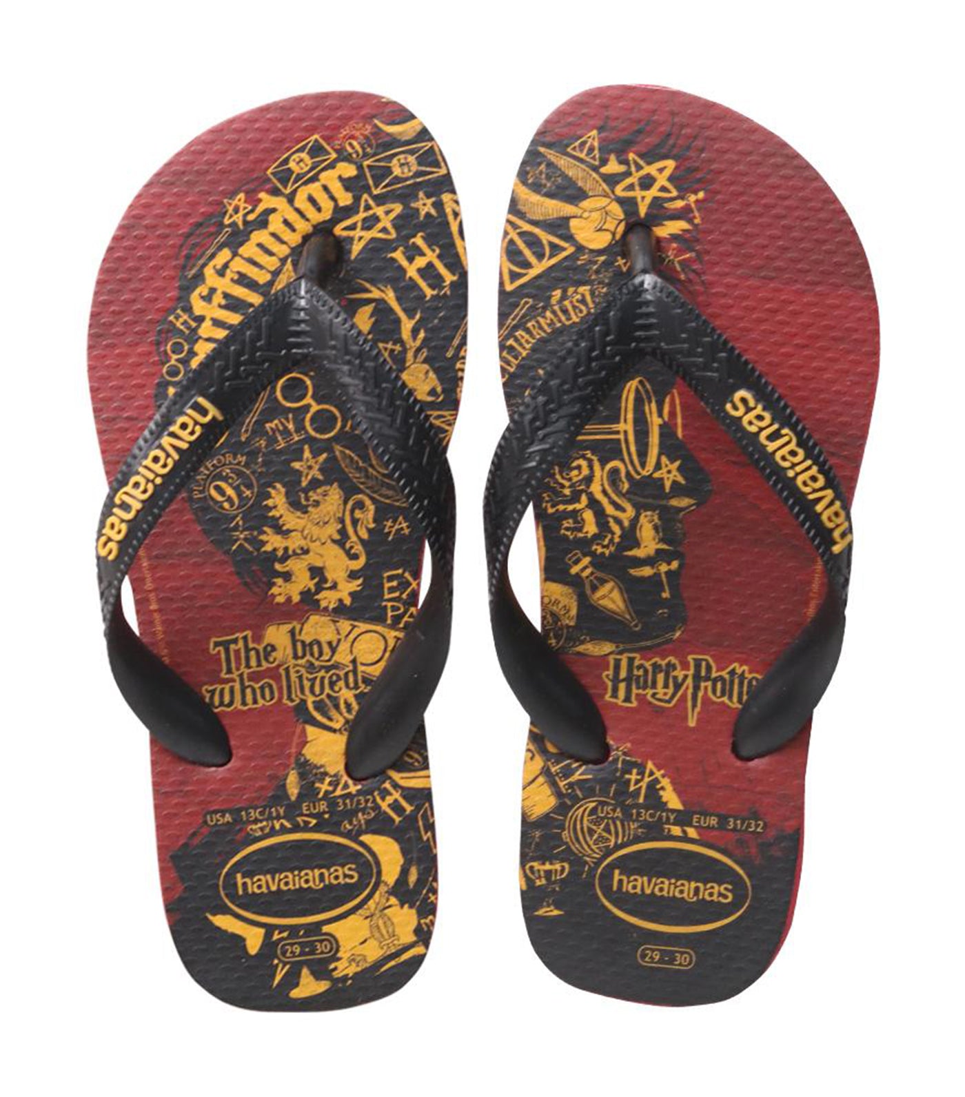 havaianas  apache red and black harry potter