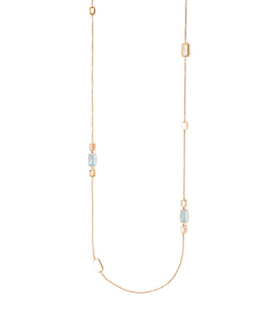 ippolita 18k gold rock candy gelato 10-stone rectangle necklace in silk road dreams 40"