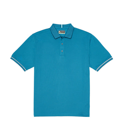 jack nicklaus two-color mini jacquard polo shirt deep dive