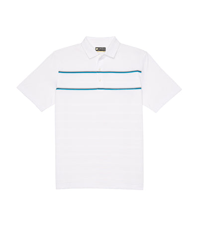 jack nicklaus engineered texture striped polo shirt bright white