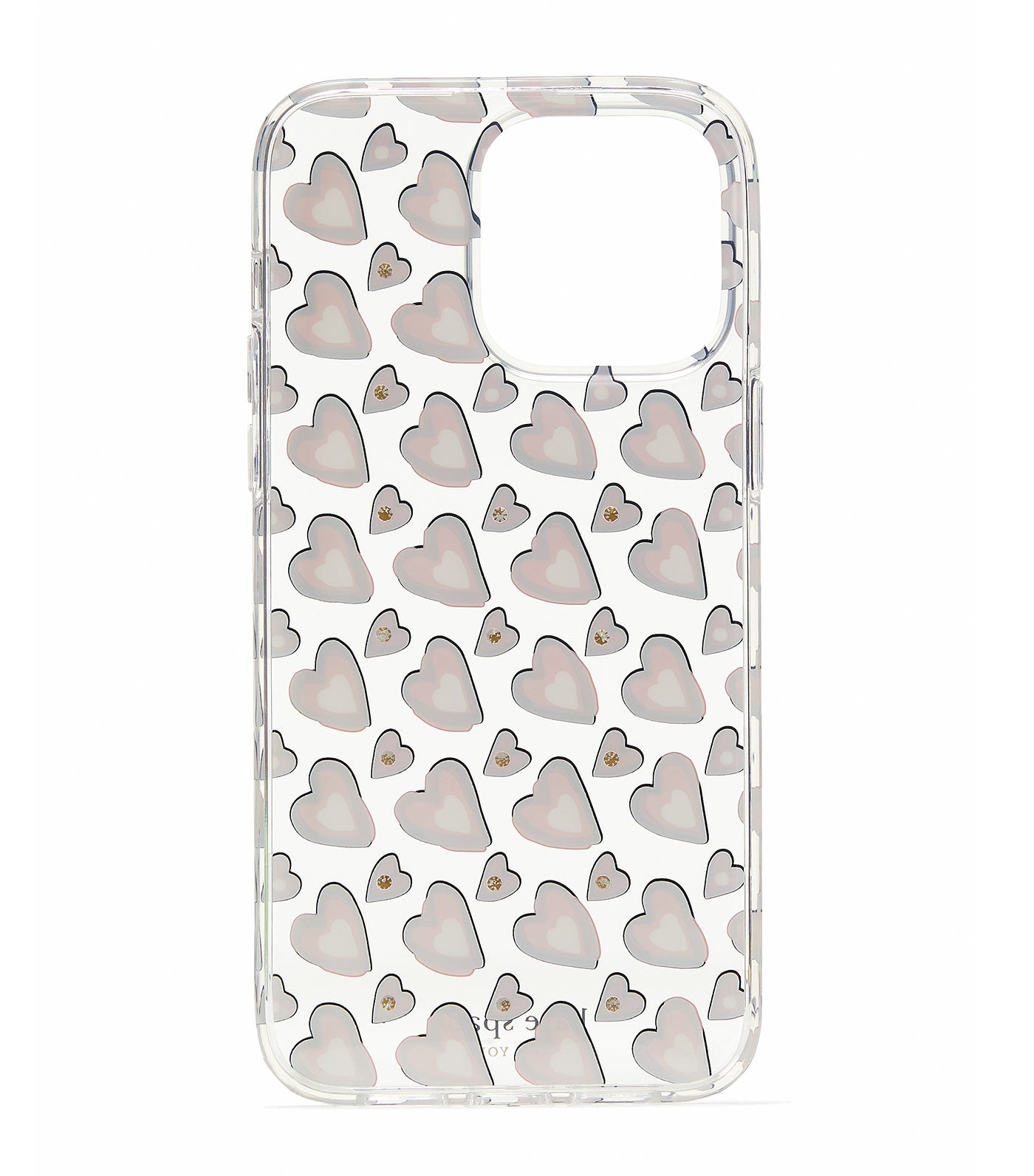 Heart iPhone 14 Case Clear Multi