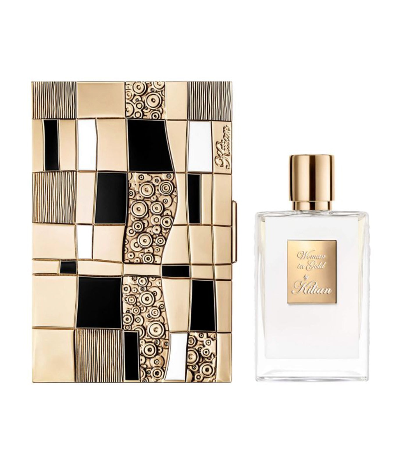 Kilian Paris Woman in Gold Eau de Parfum and Clutch