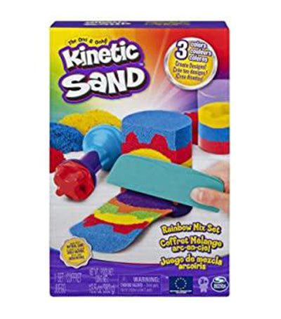 kinetic sand rainbow mix set