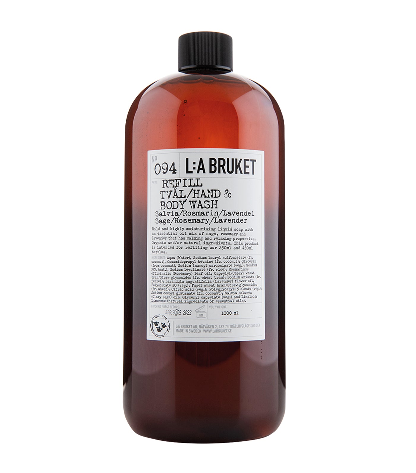 094 Hand & Body Wash Sage/Rosemary/Lavender