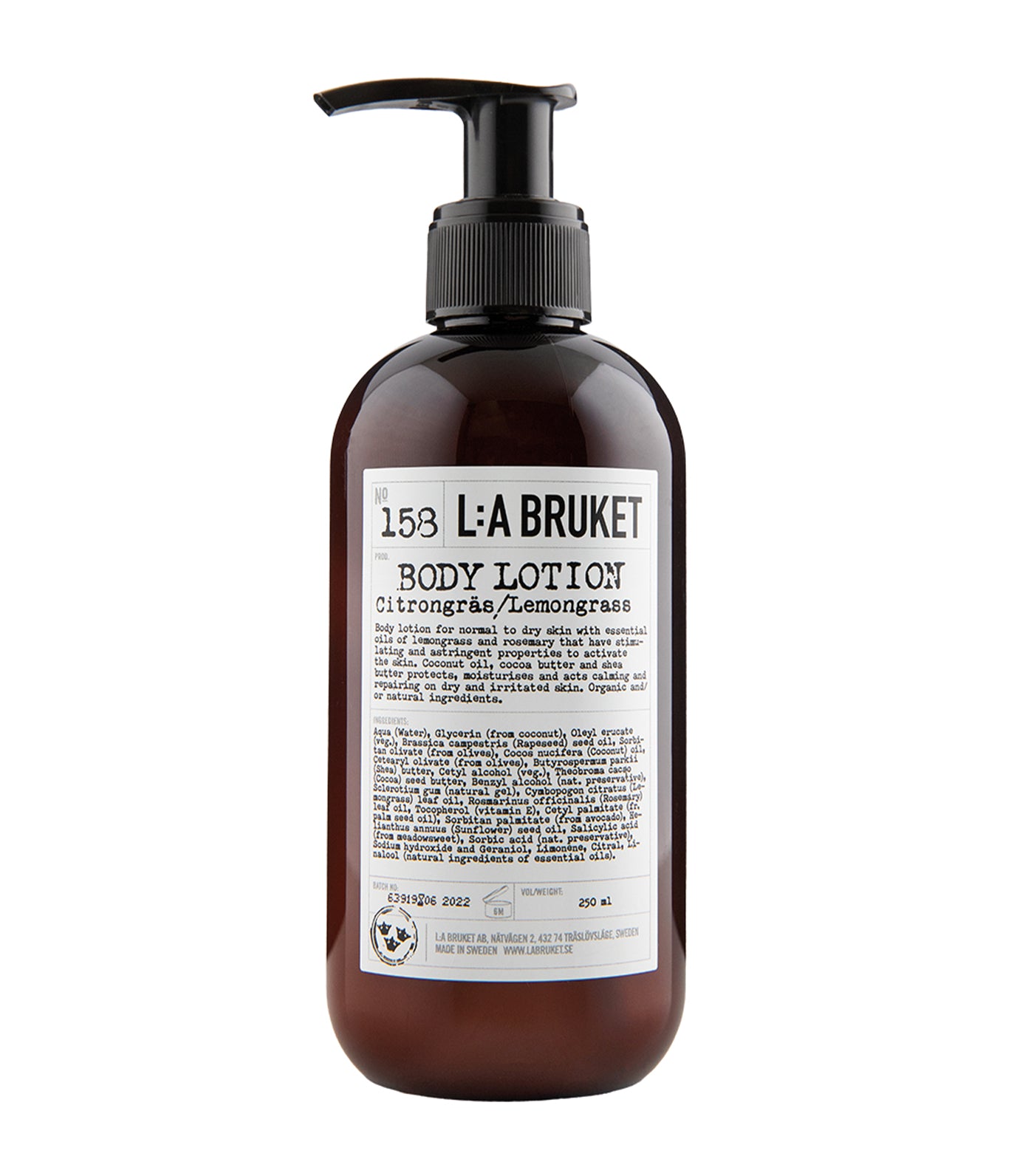 158 Body Lotion Lemongrass