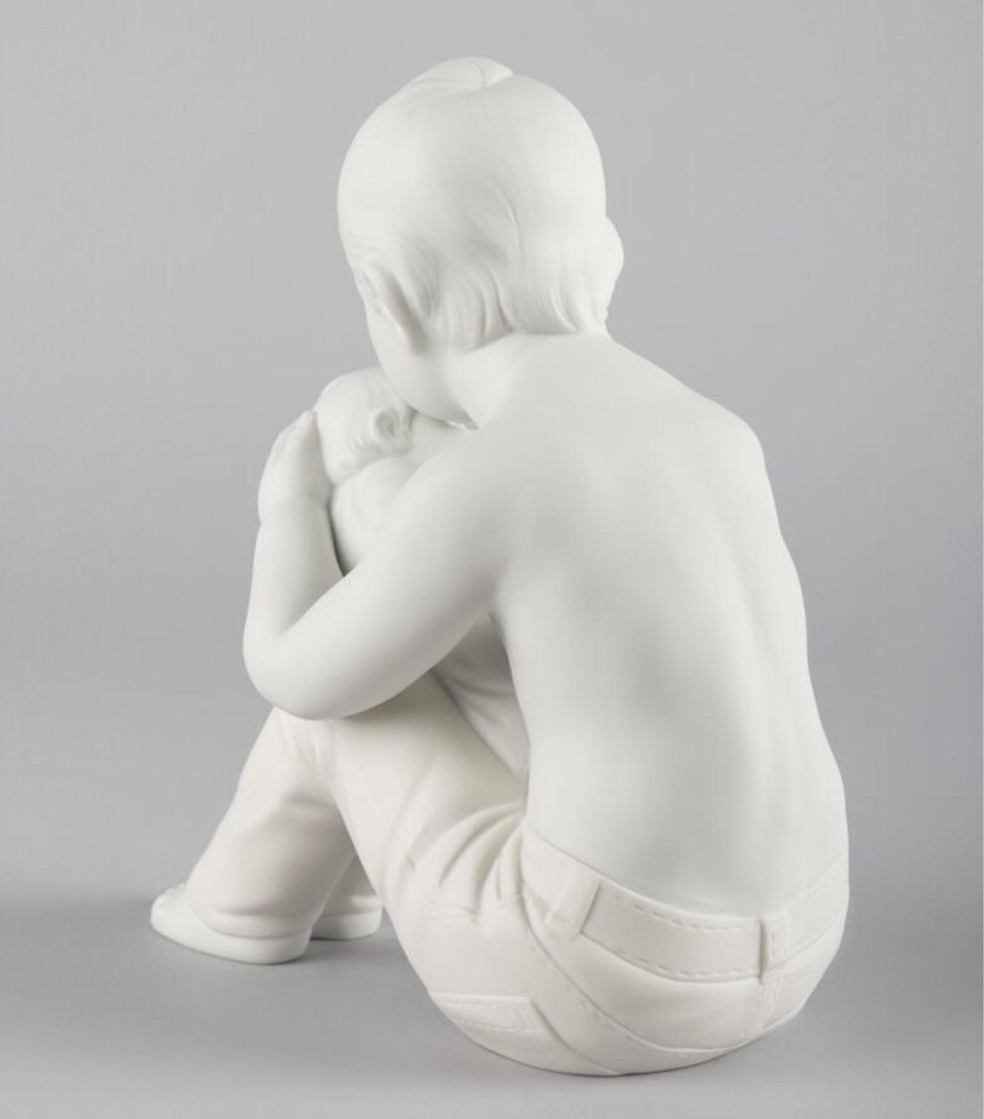 lladro white welcome home children figurine