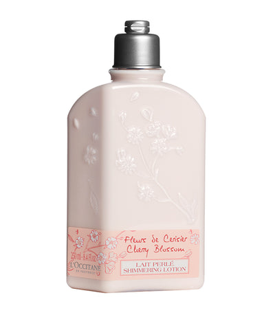 l'occitane cherry blossom shimmery body lotion
