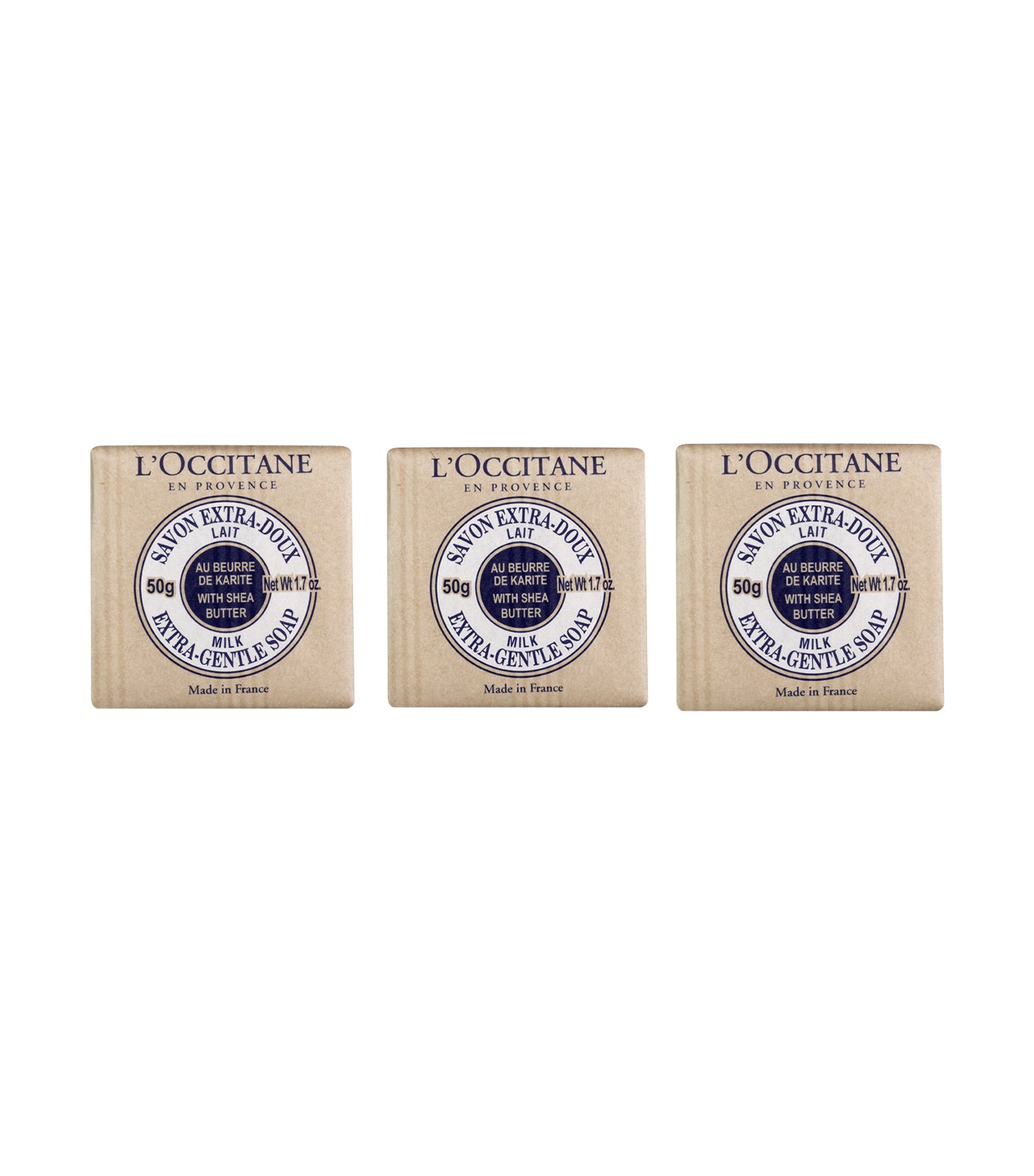 l'occitane free shea travel soap trio