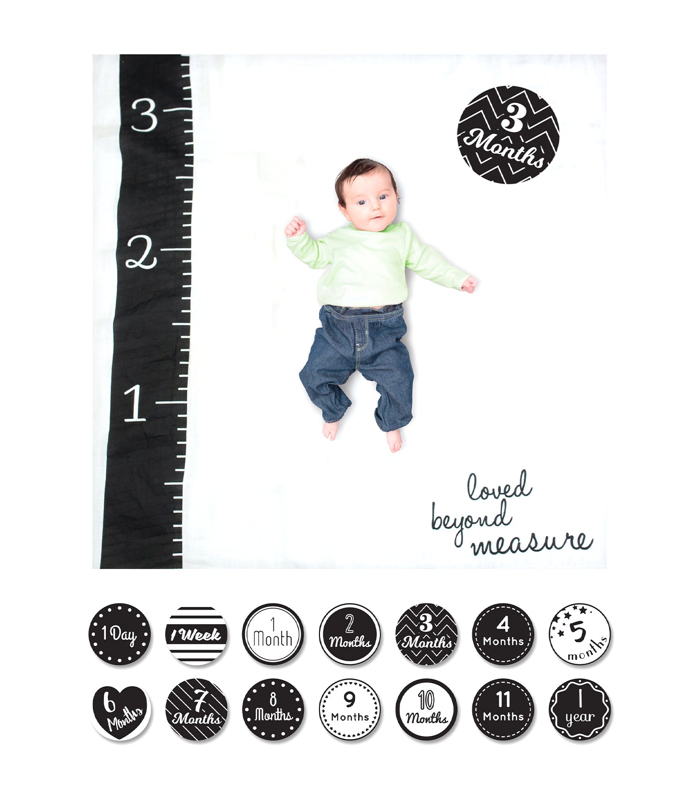 lulujo milestone blanket - loved beyond measure