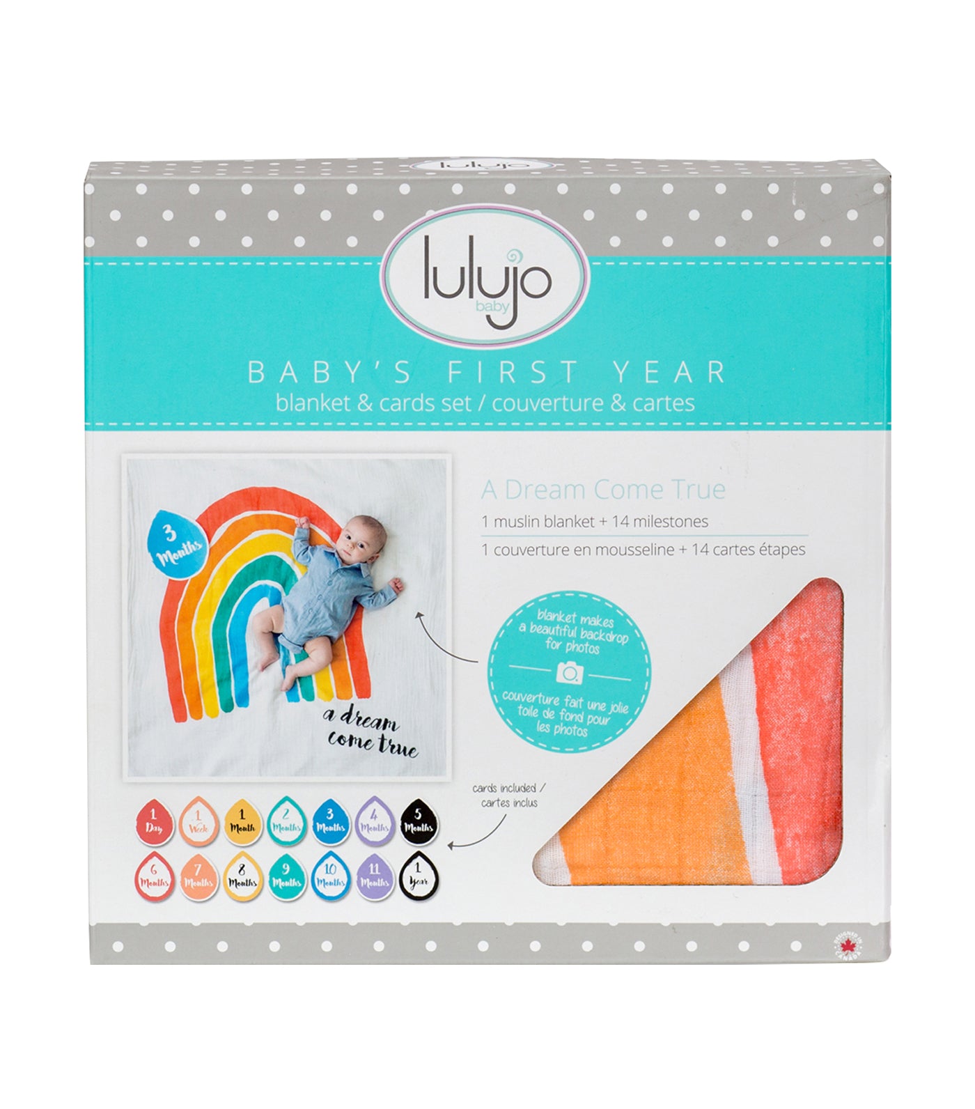 lulujo milestone blanket - a dream come true