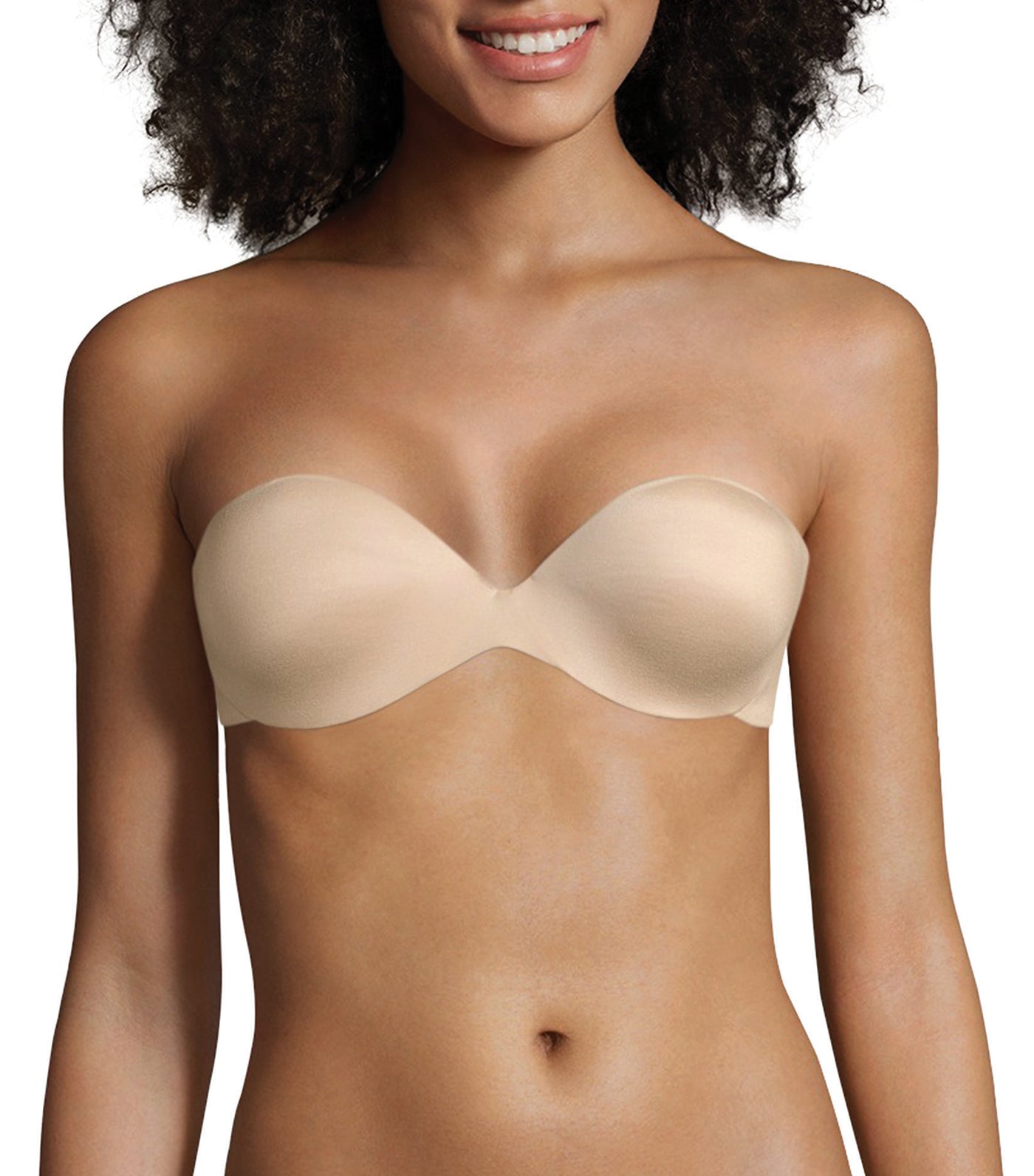 maidenform comfort devotion lift strapless bra latte lift