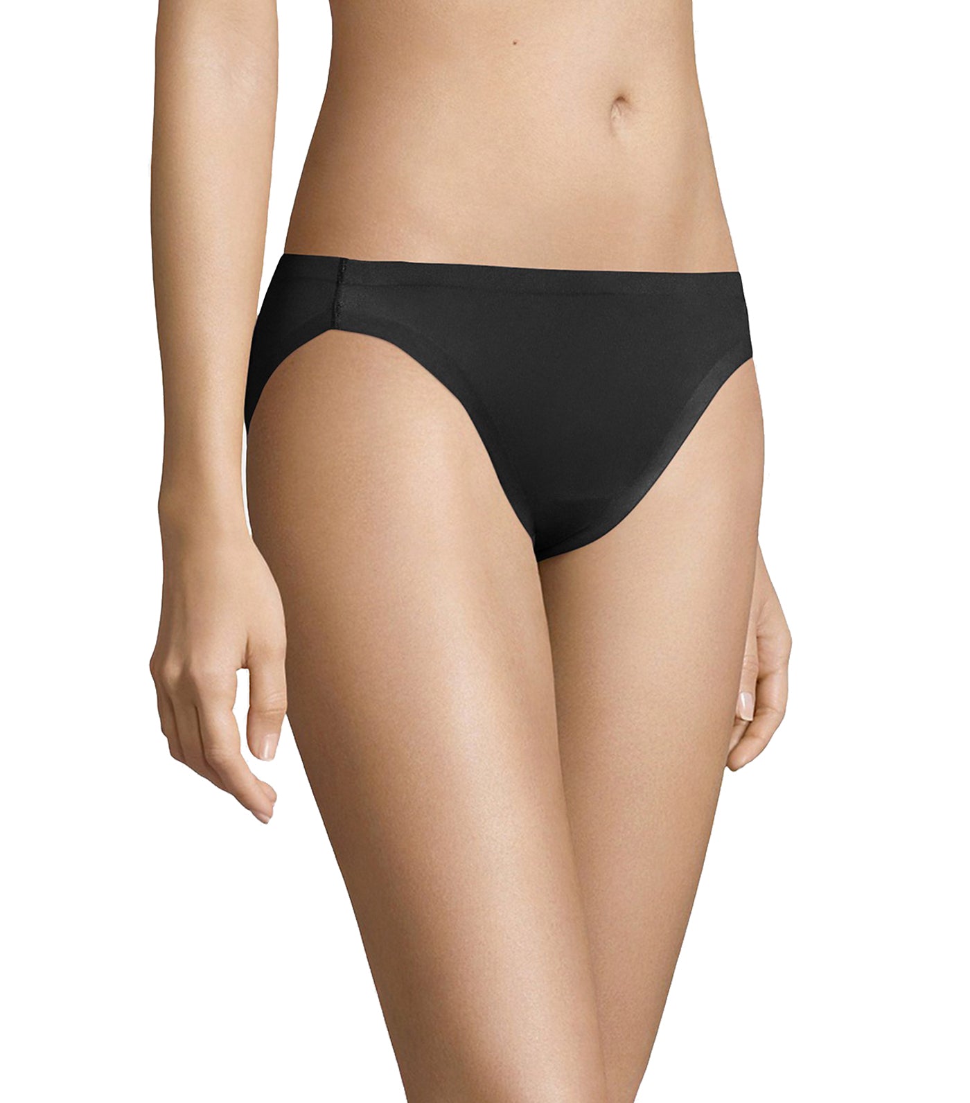 maidenform comfort devotion fused bikini black