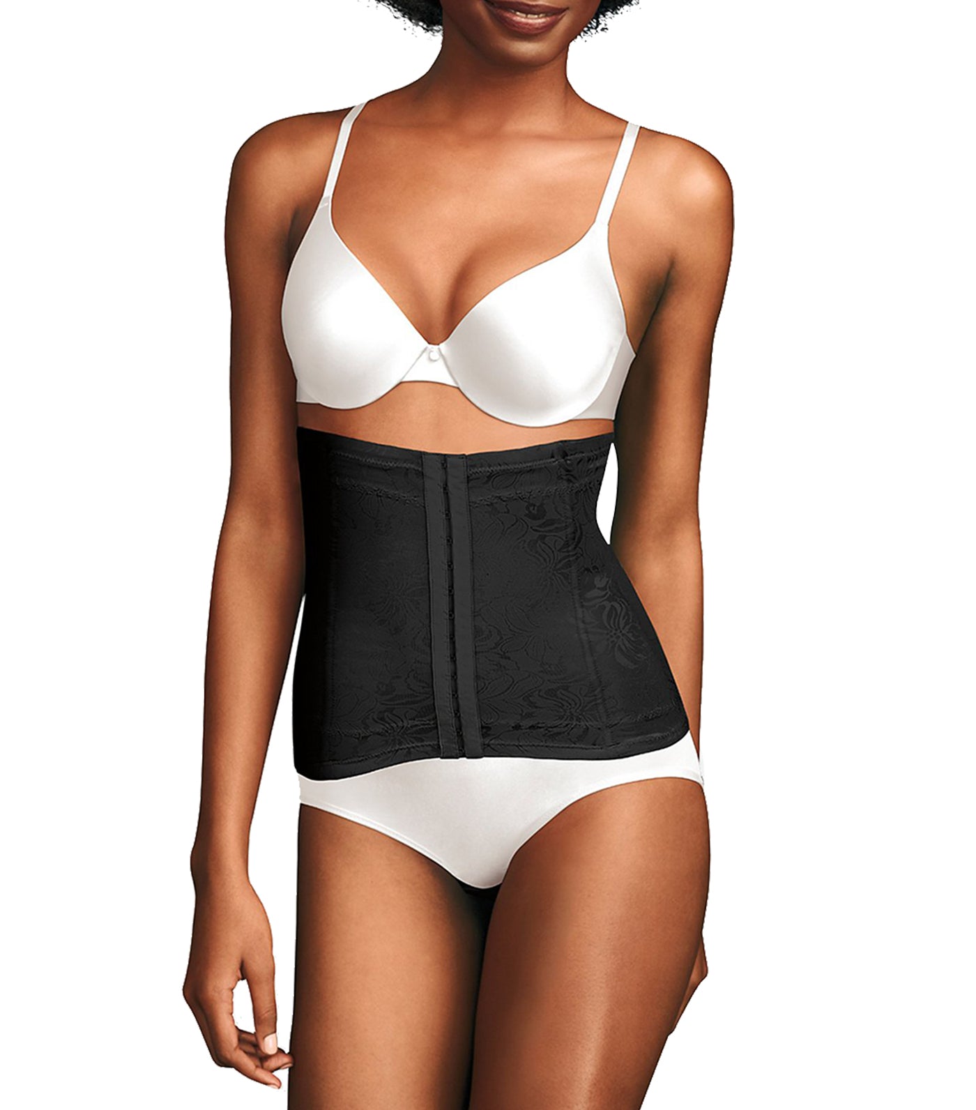 maidenform instant slimmer waistnipper black
