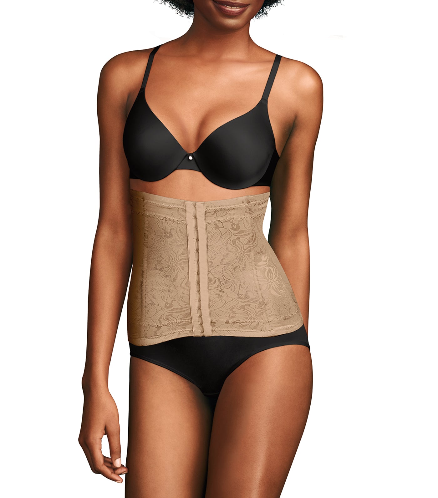 maidenform instant slimmer waistnipper body beige