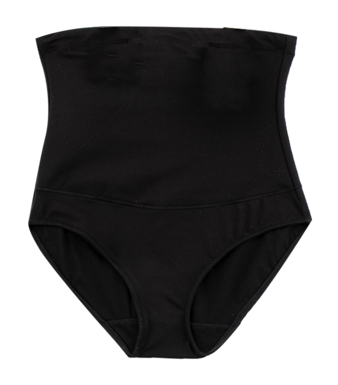 maidenform fat free dressing: hi-waist brief black