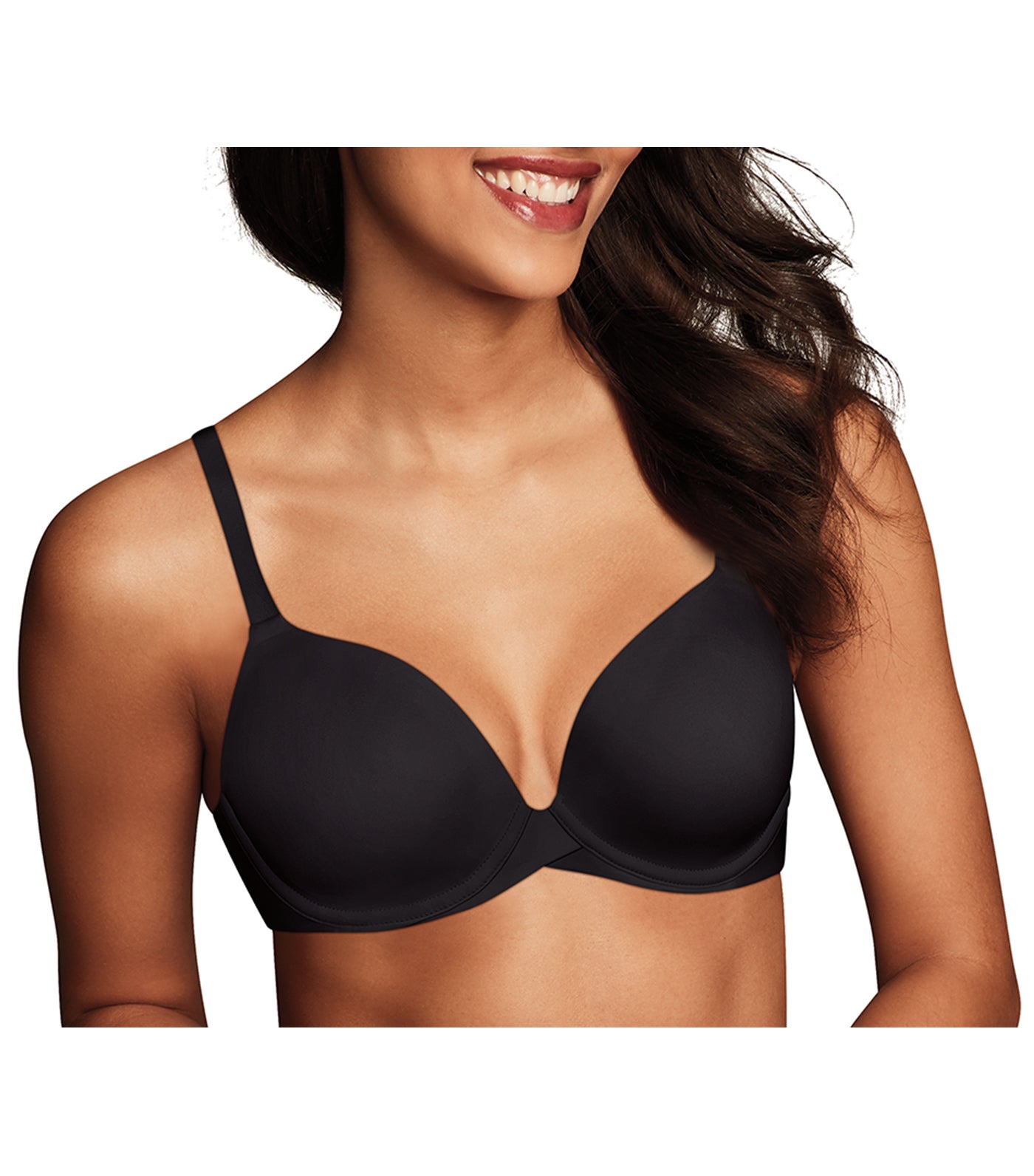 maidenform one fabulous fit demi bra black