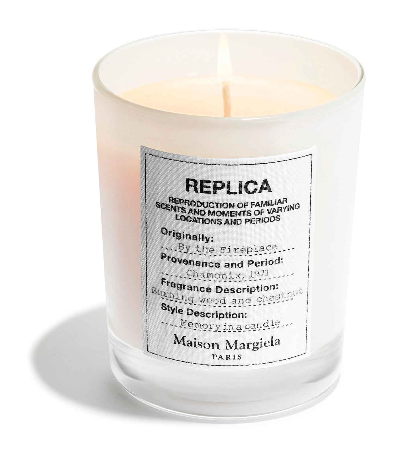 Replica By The Fireplace Candle