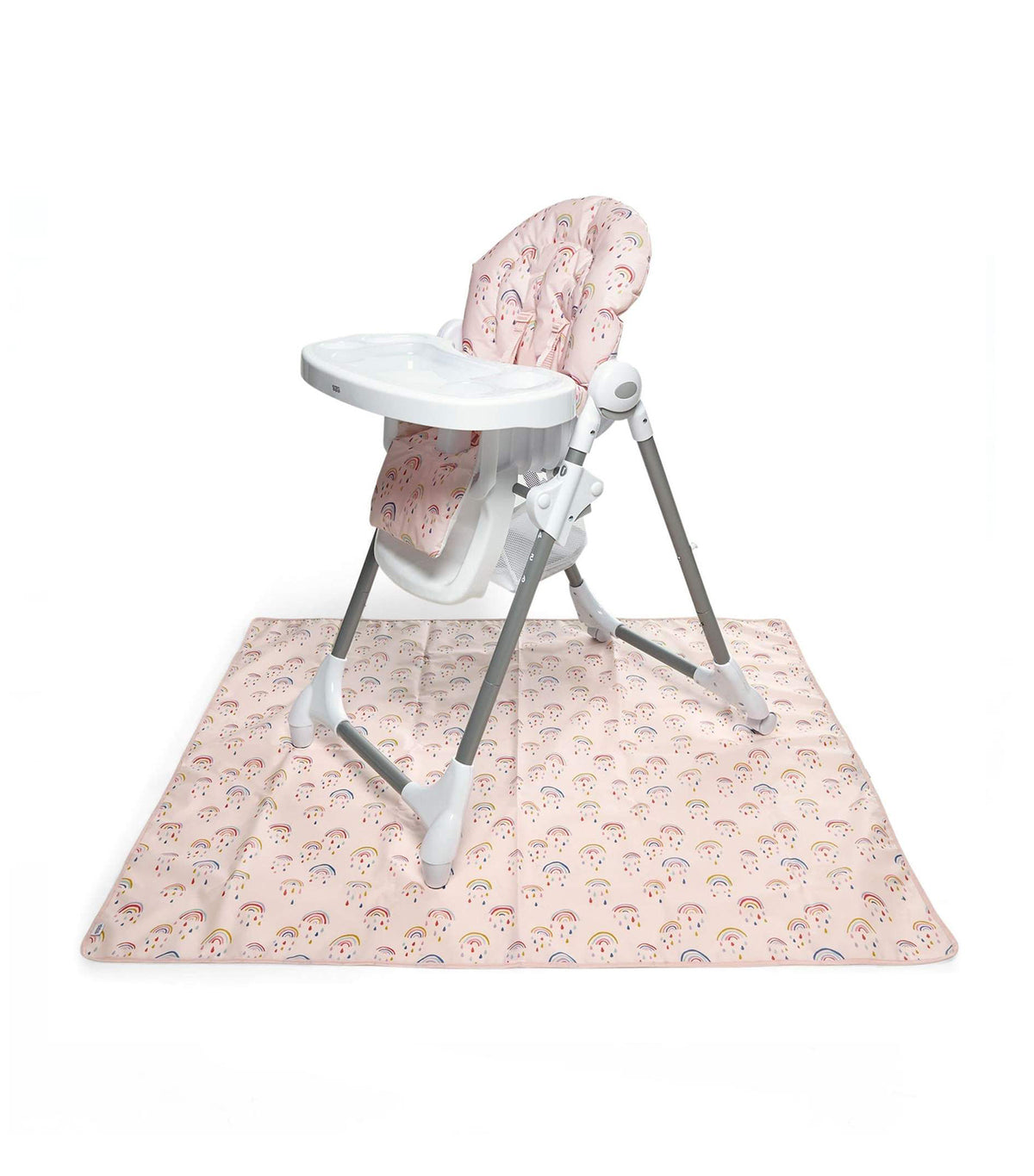 mamas & papas pink rainbows splash mat