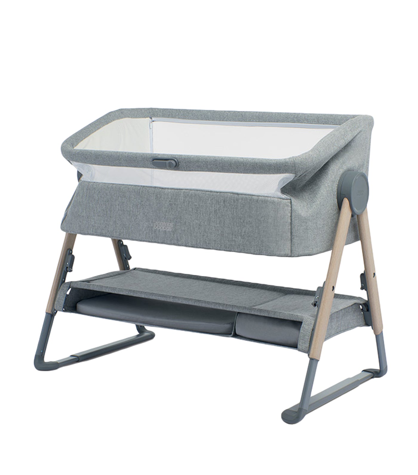 Lua Bedside Crib - Gray