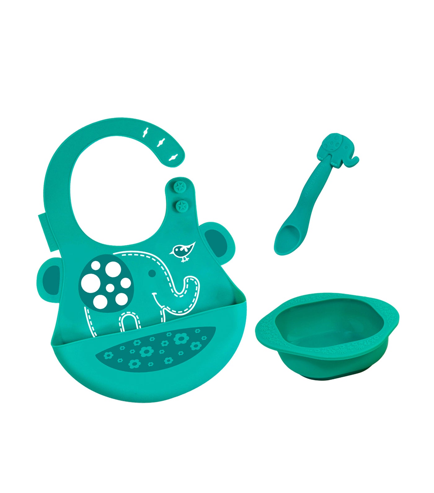 marcus & marcus green baby feeding set