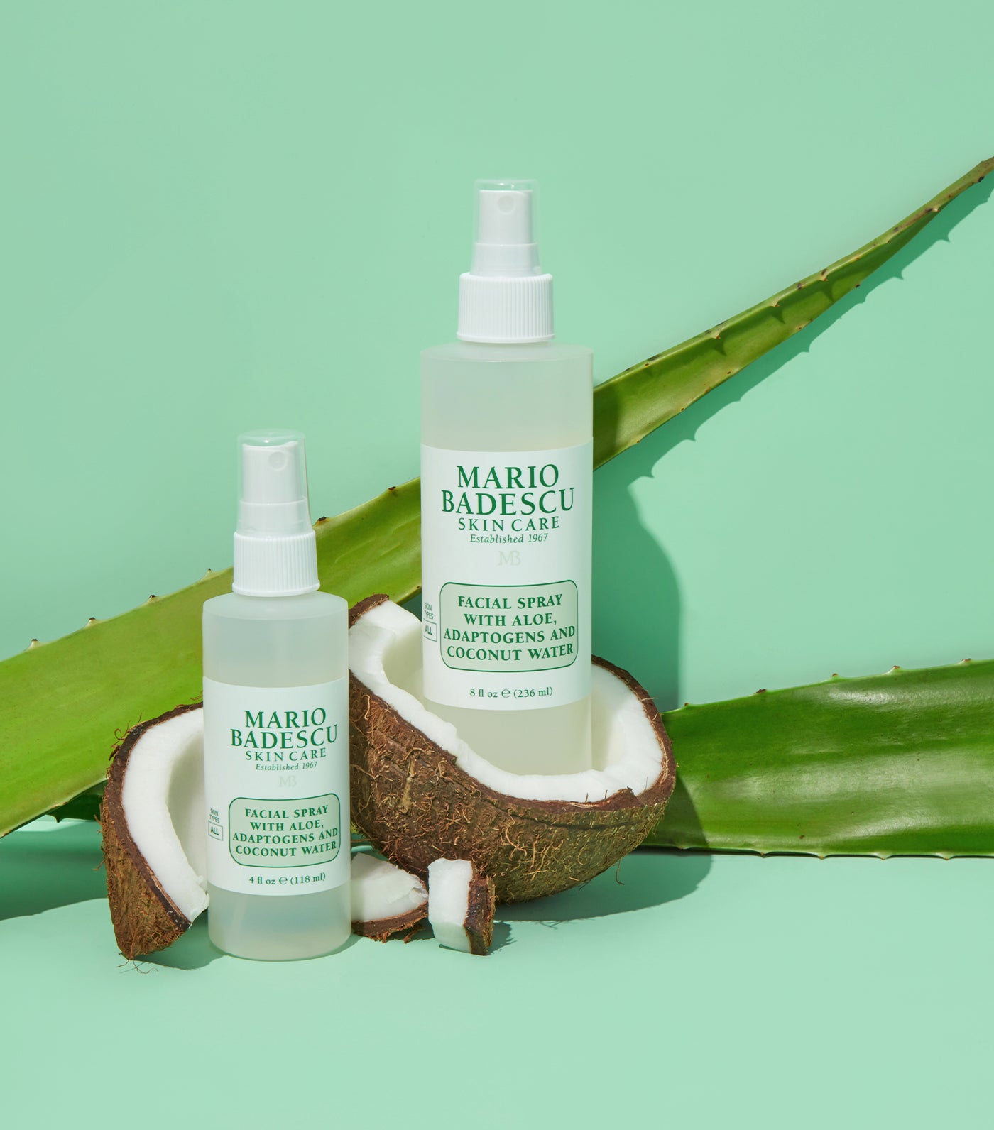 Facial Spray with Aloe, Adaptogens and Coconut Water