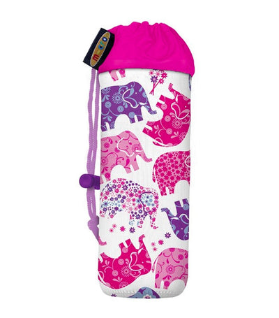 micro pink and purple bottle holder - elephant