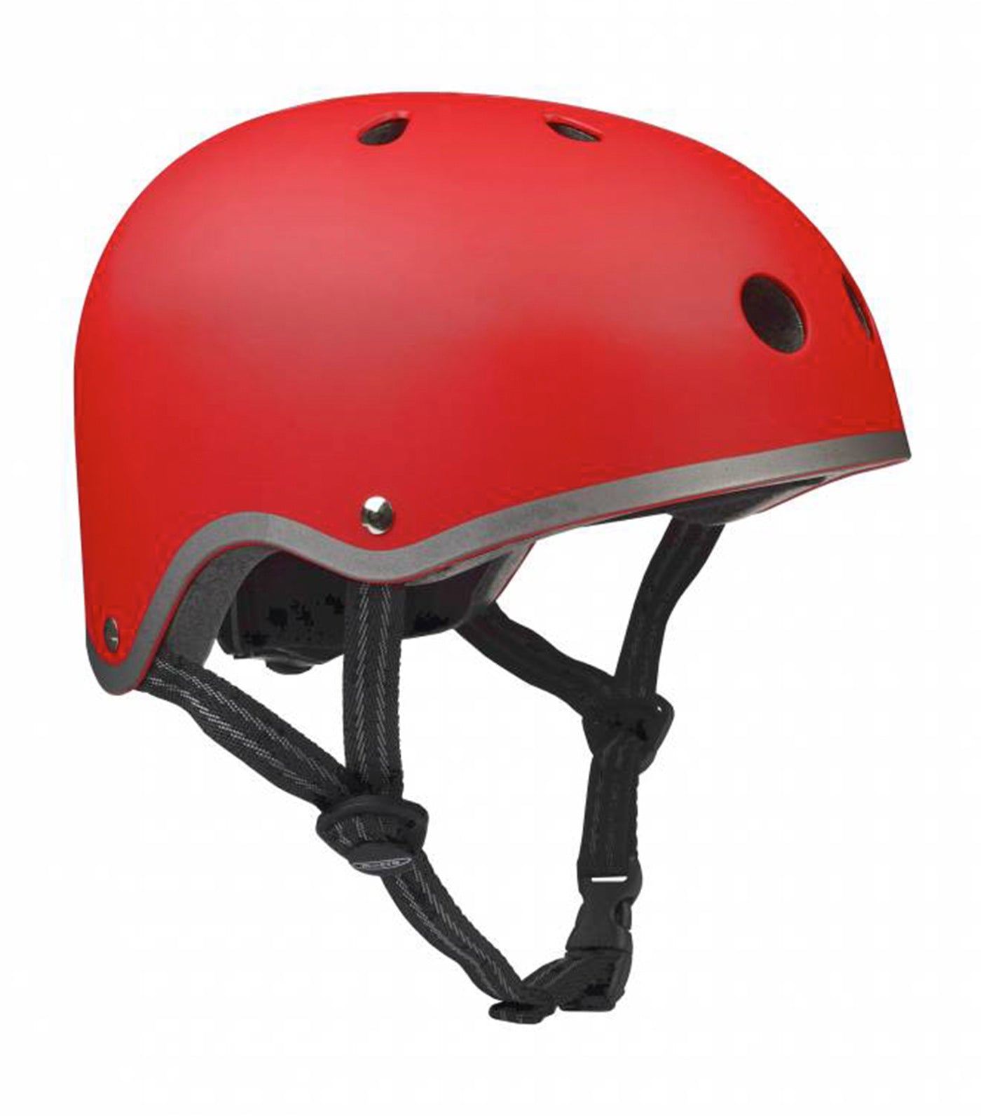 micro red matte medium helmet