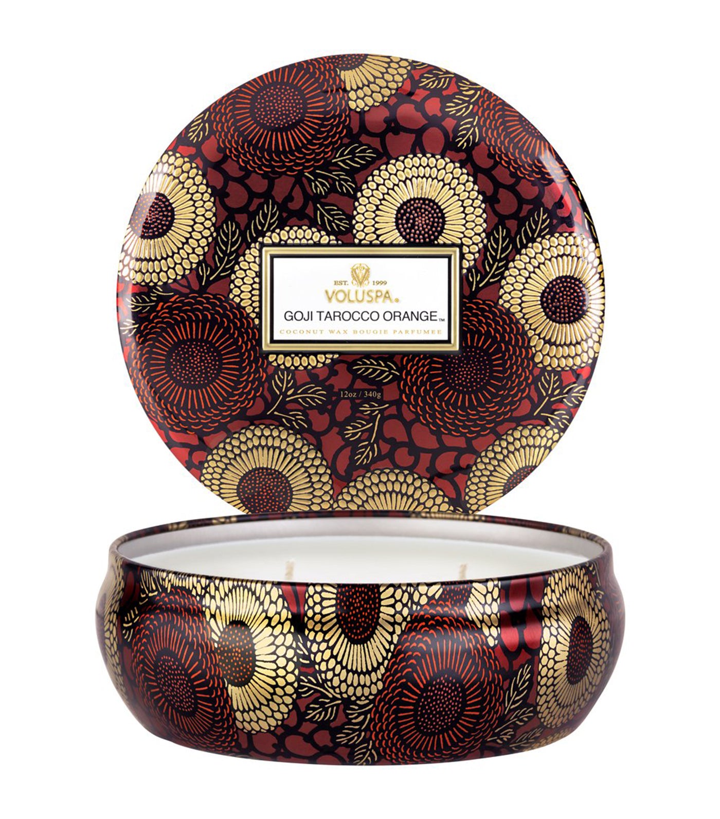 voluspa goji tarocco orange - 3 wick tin candle