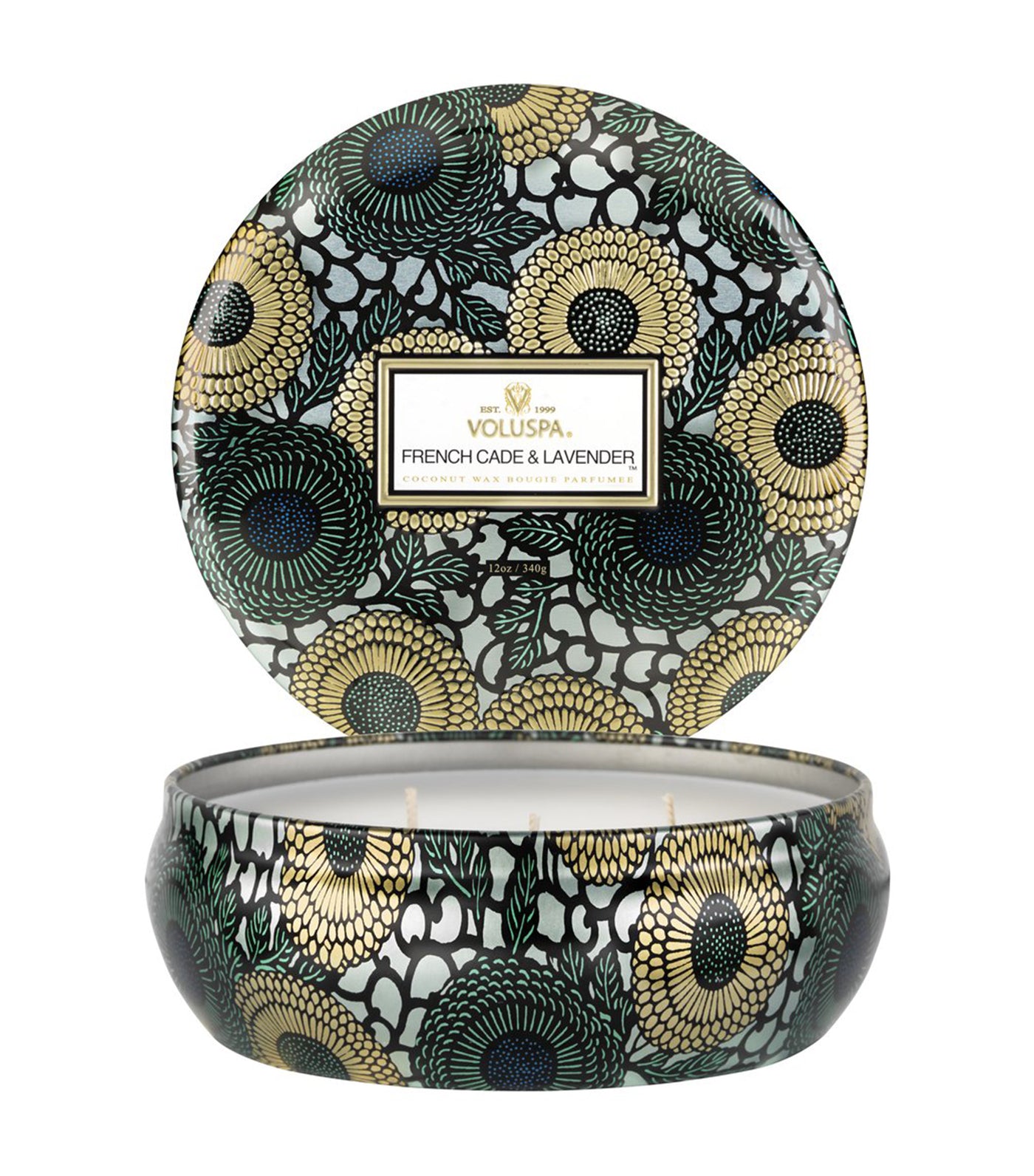voluspa french cade lavender - 3 wick tin candle