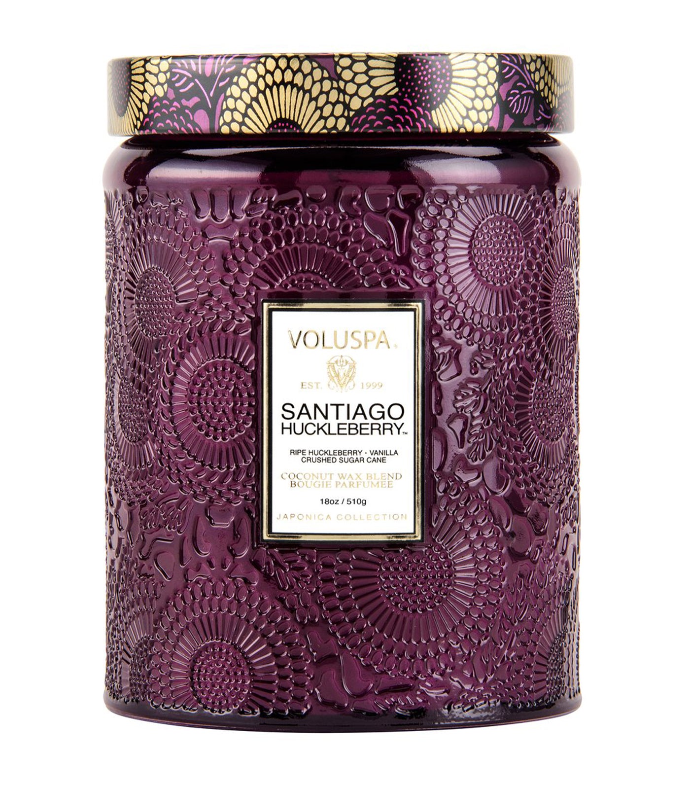 voluspa santiago huckleberry - large jar candle