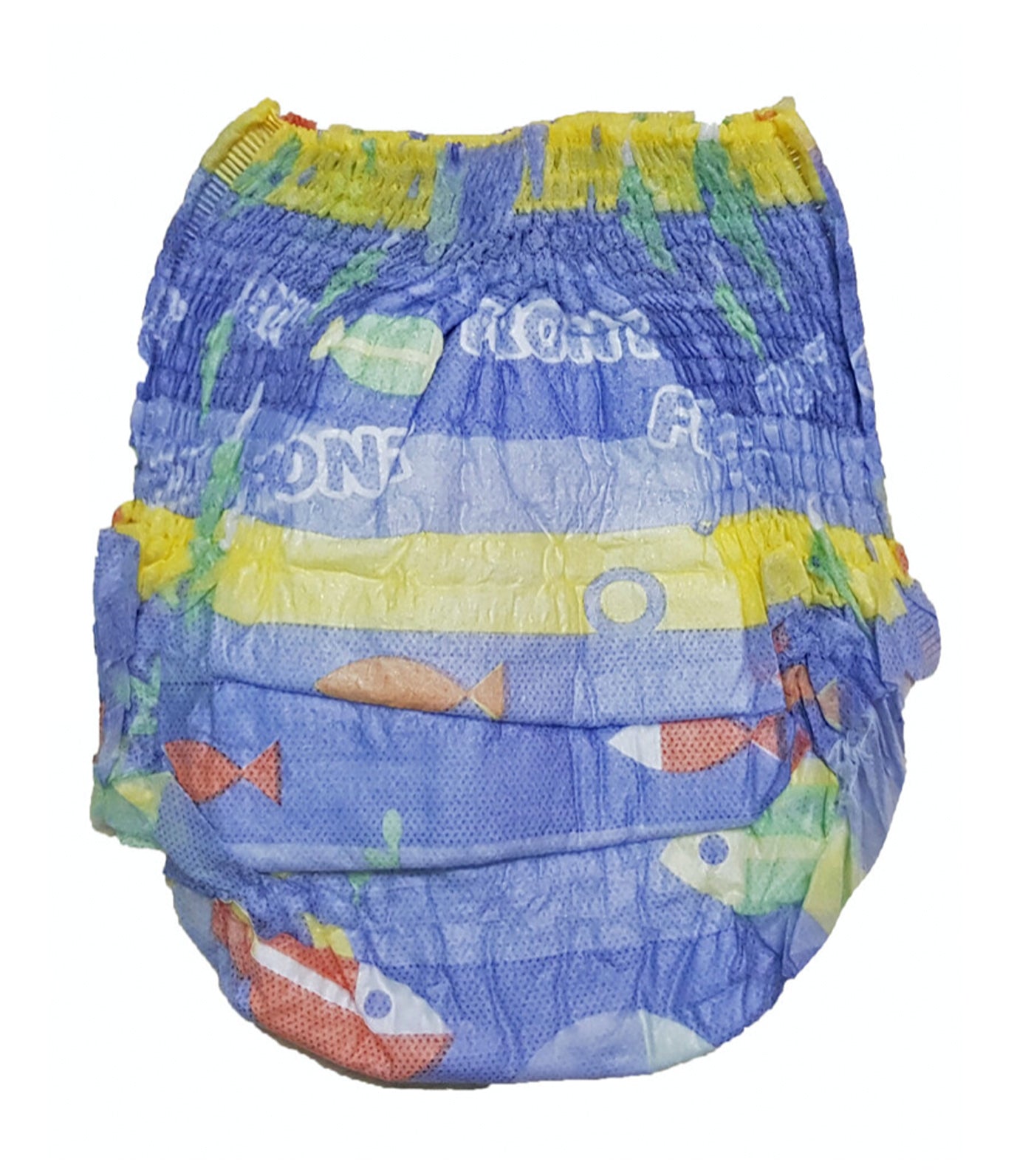 orange and peach basics disposable swim pants (large)