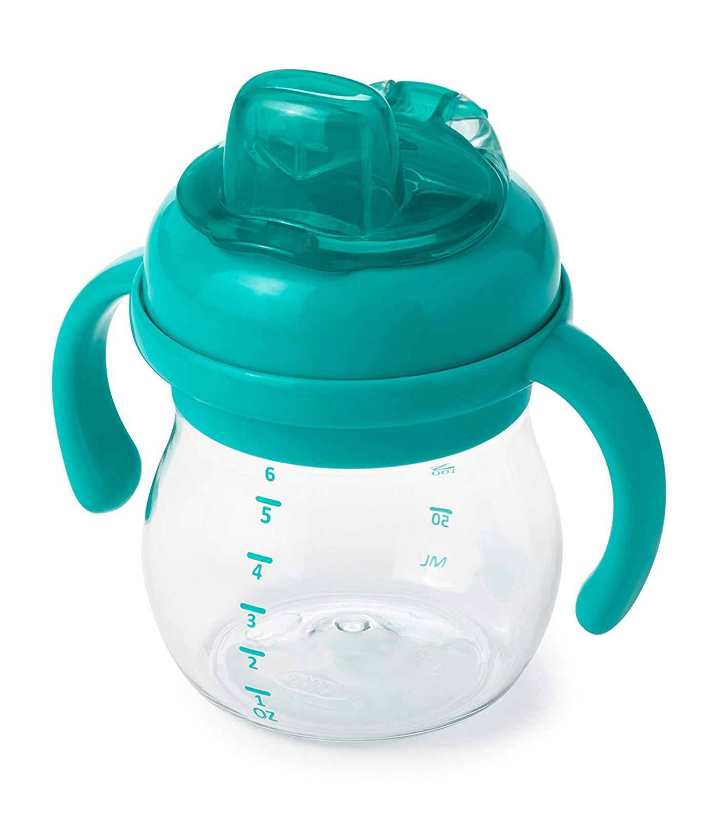 oxo tot teal grow soft spout sippy cup with handles - 6oz