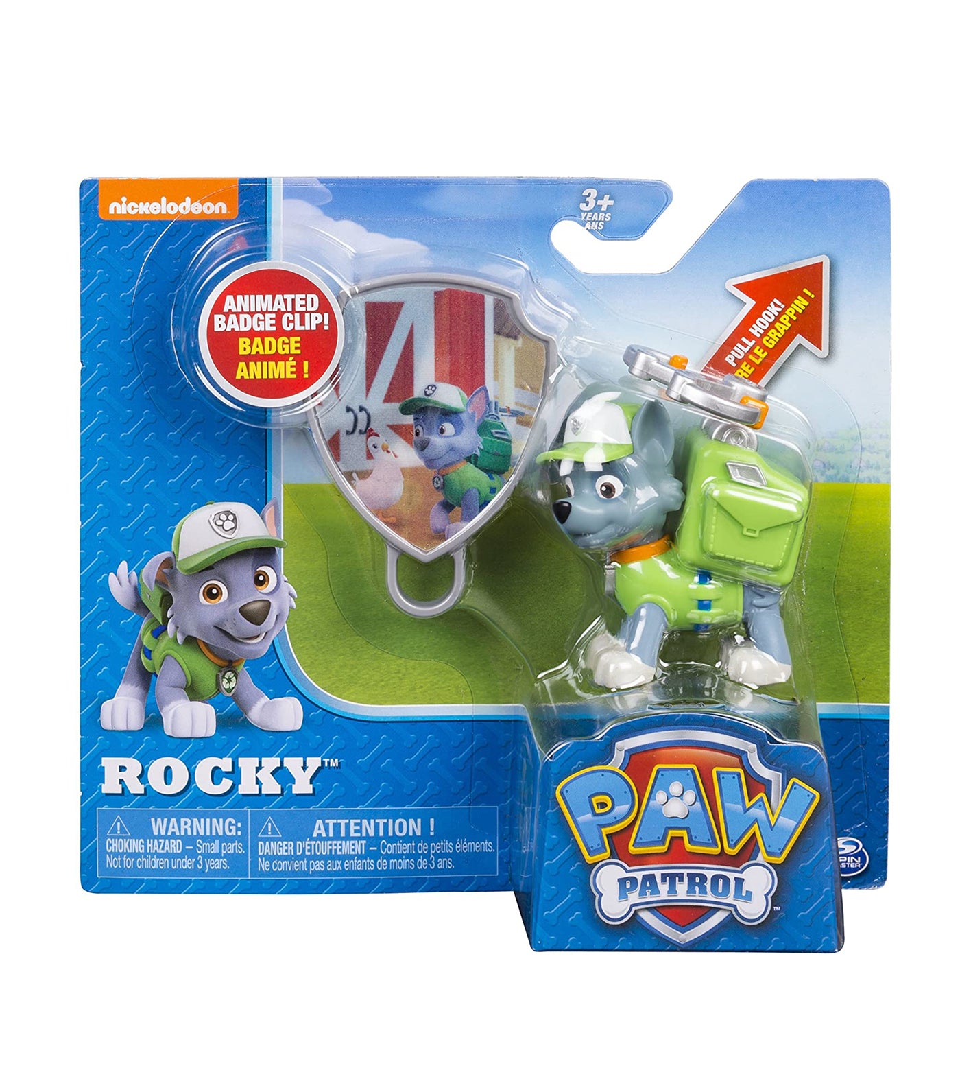 paw patrol transforming backpack - rocky