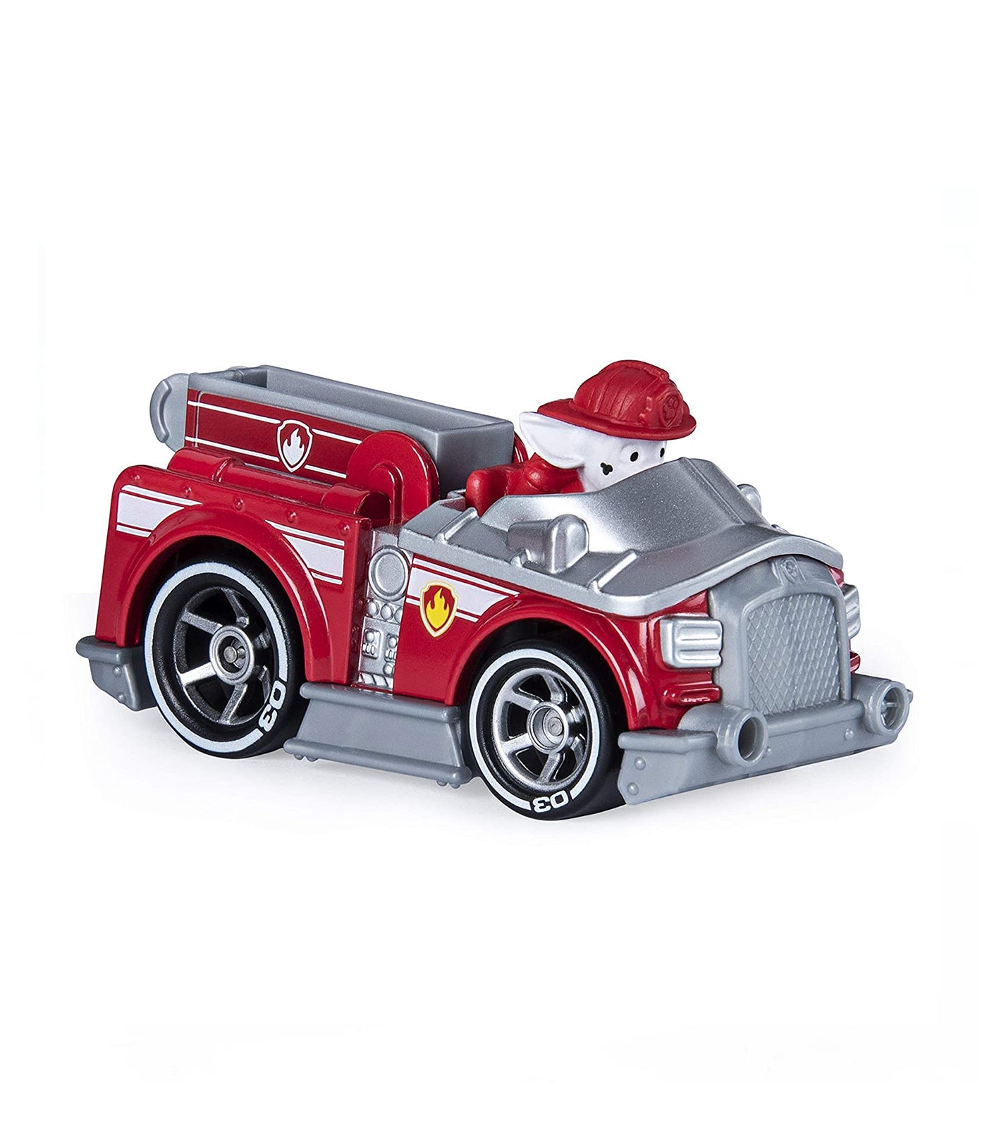 paw patrol red diecast vehicle - marshall