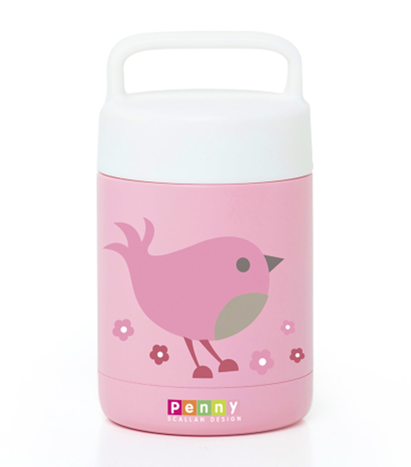 penny scallan thermal flask - chirpy bird